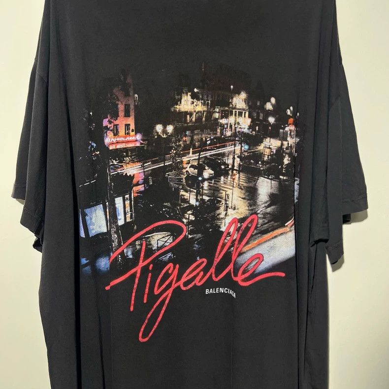 Balenciaga Balenciaga 24SS Black City Print Short-Sleeve T-Shirt Size US L / EU 52-54 / 3 - 3 Thumbnail