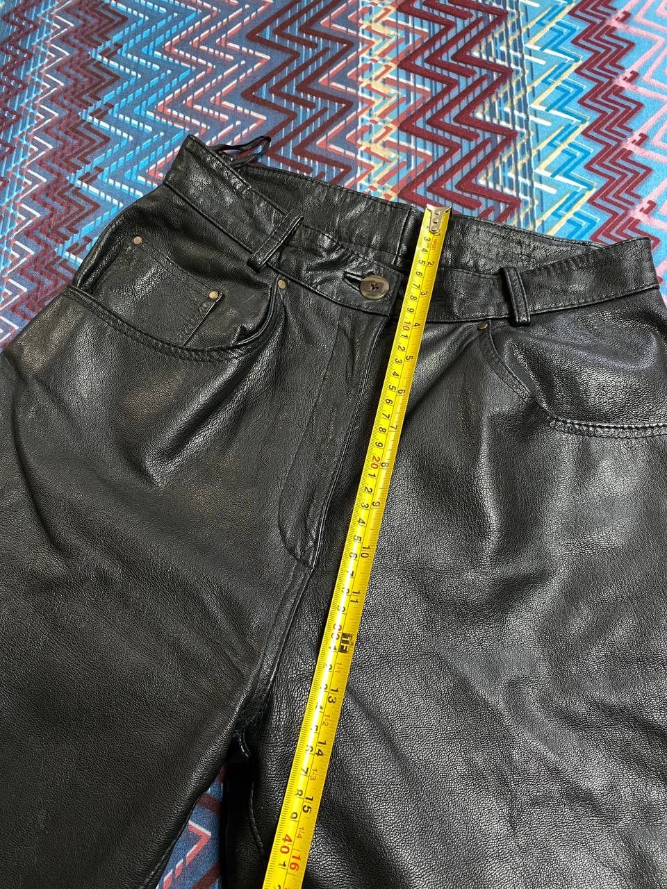 Leather Dirty Painted Distressed Thrashed Faded Baggy Jeans Y2K Size US 30 / EU 46 - 14 Thumbnail
