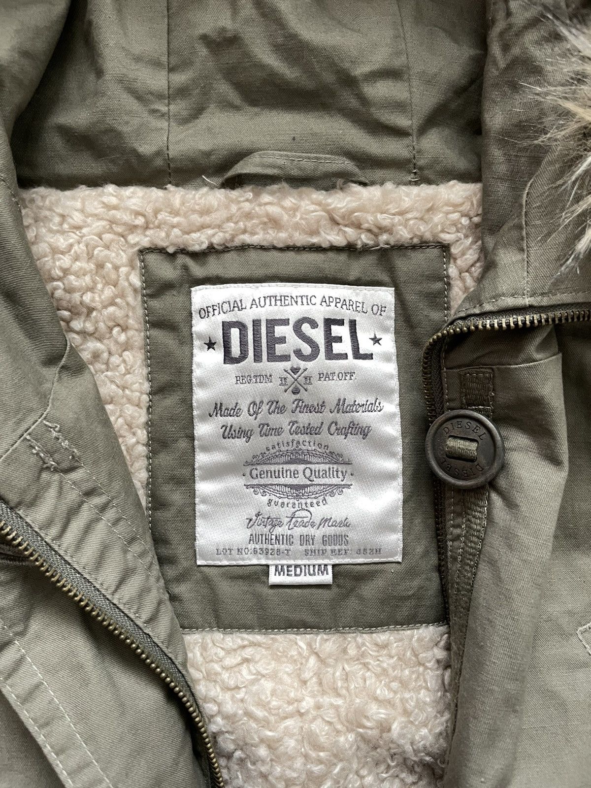 Diesel × Vintage Vintage Diesel Winter Jacket / Parka US M / EU 48-50 / 2 Size US M / EU 48-50 / 2 - 2 Thumbnail