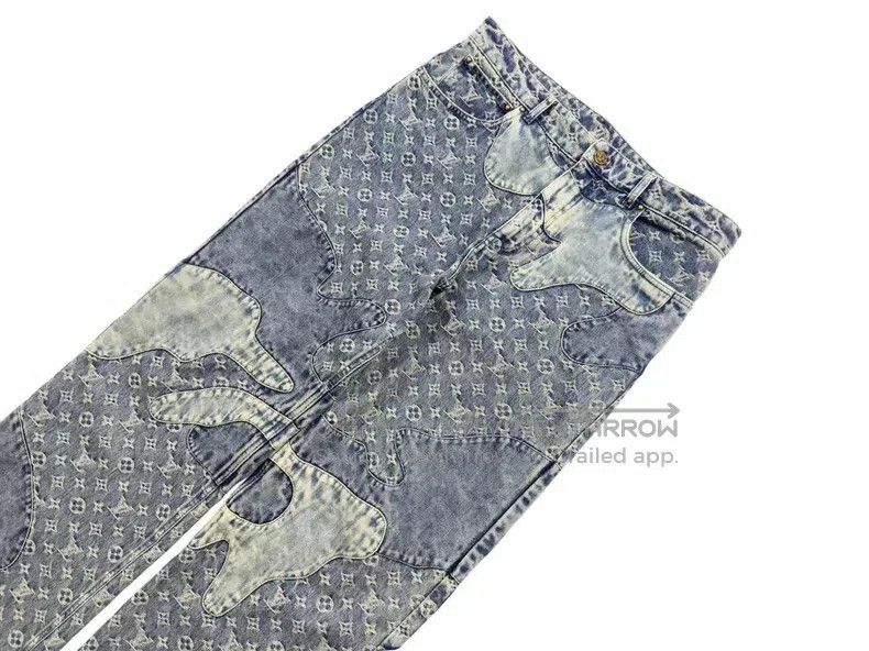 Louis Vuitton Louis Vuitton Blue Patchwork Jeans Size US 31 - 2 Thumbnail