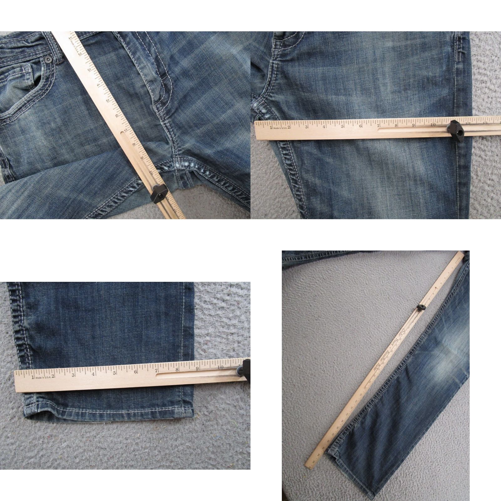 Vintage VINTAGE Buckle Buckle Tyler Jeans Straight Denim 36 Mens Blue 5-Pocket Stretch Read Size US 36 / EU 52 - 8 Thumbnail