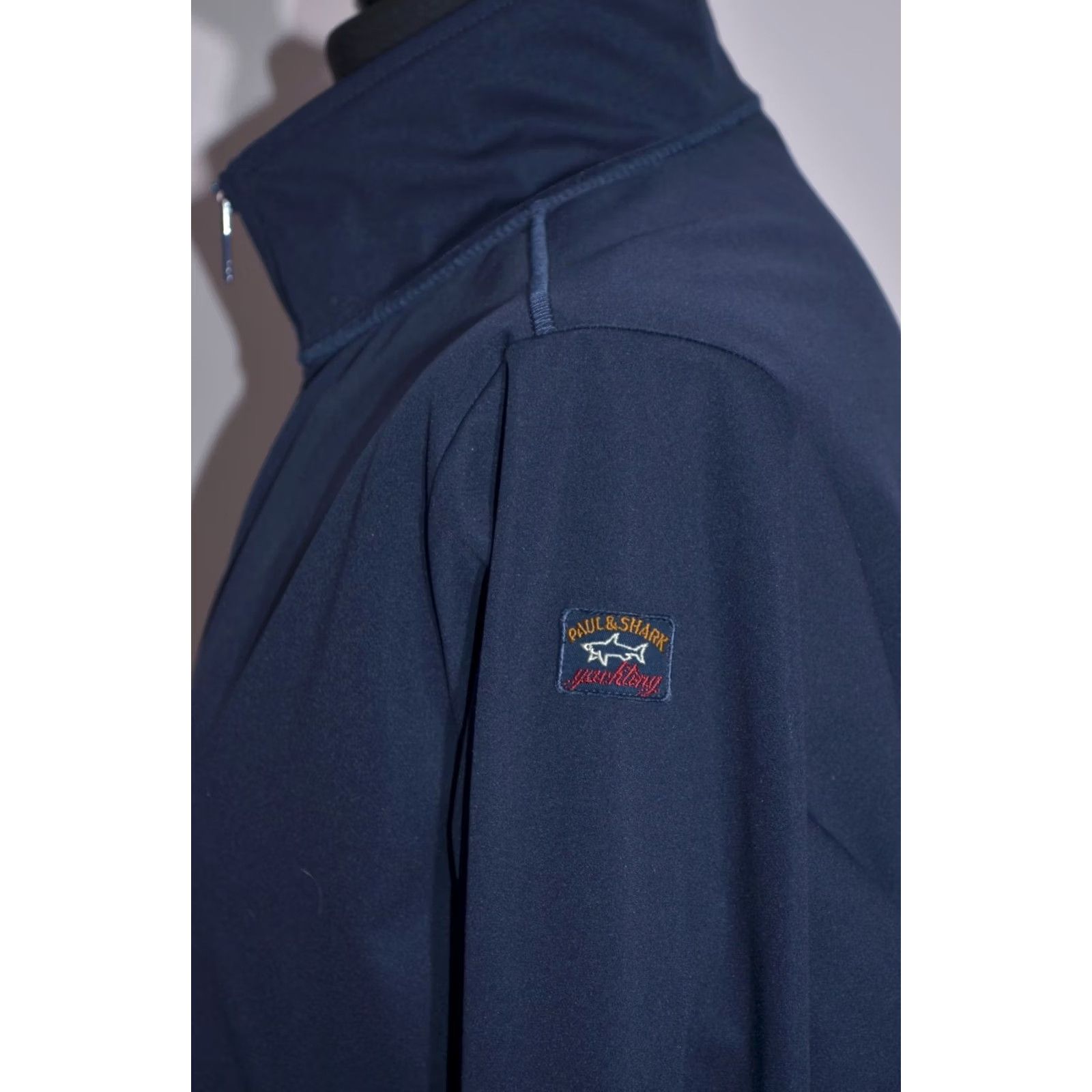 Paul & Shark Paul & Shark Yachting Navy Sharkshell Full Zip Jacket Waterproof Stretch M Jacket Men XS? (invalid) Size US M / EU 48-50 / 2 - 5 Thumbnail