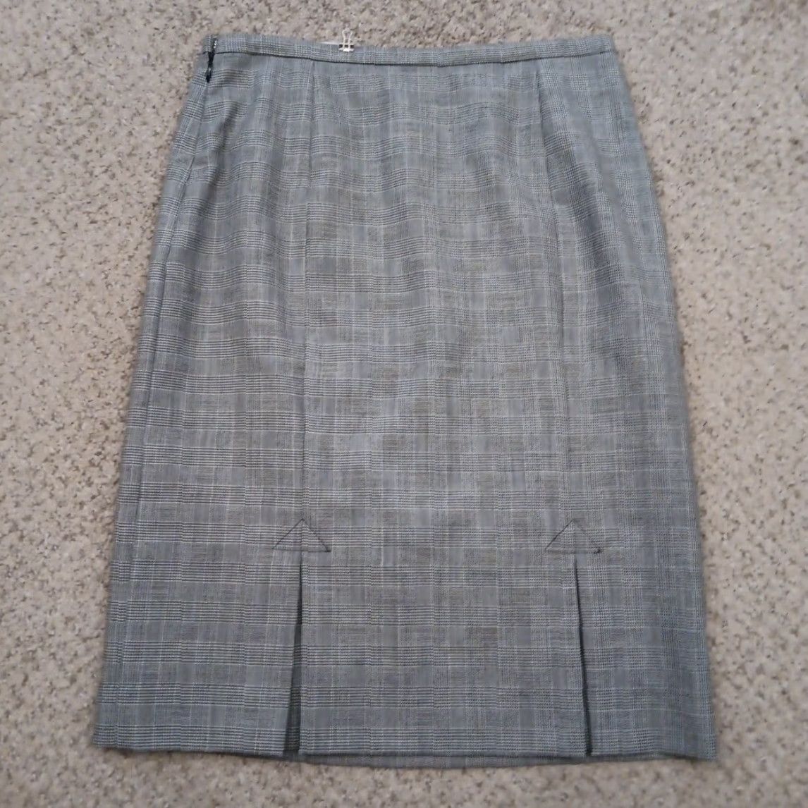 Pendleton Pendleton Skirt Women Knee Length Gray Plaid Lined Wool Pleated Size 8 Petite USA Size 30" / US 8 / IT 44 - 6 Thumbnail