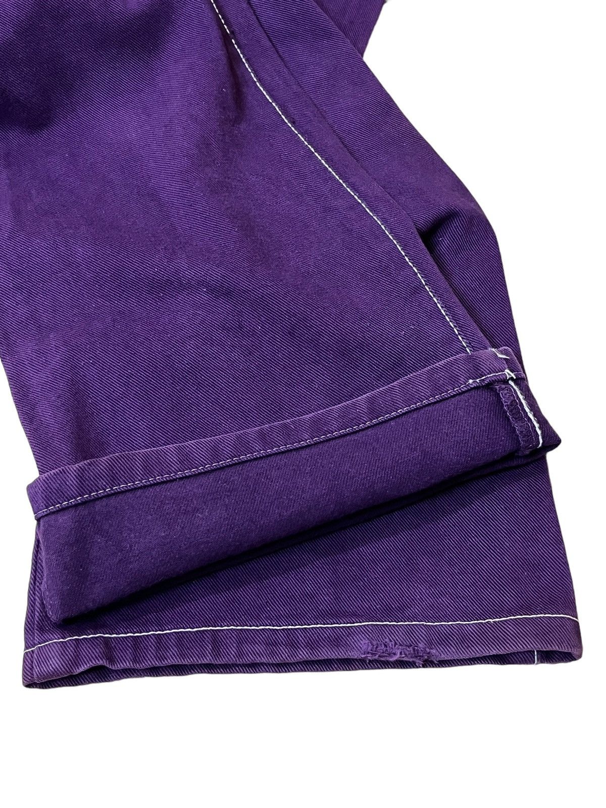 Japanese Brand VINTAGE JAPANESE NUVE PURPLE BUSHPANT FLARE DENIM Size US 29 - 10 Thumbnail