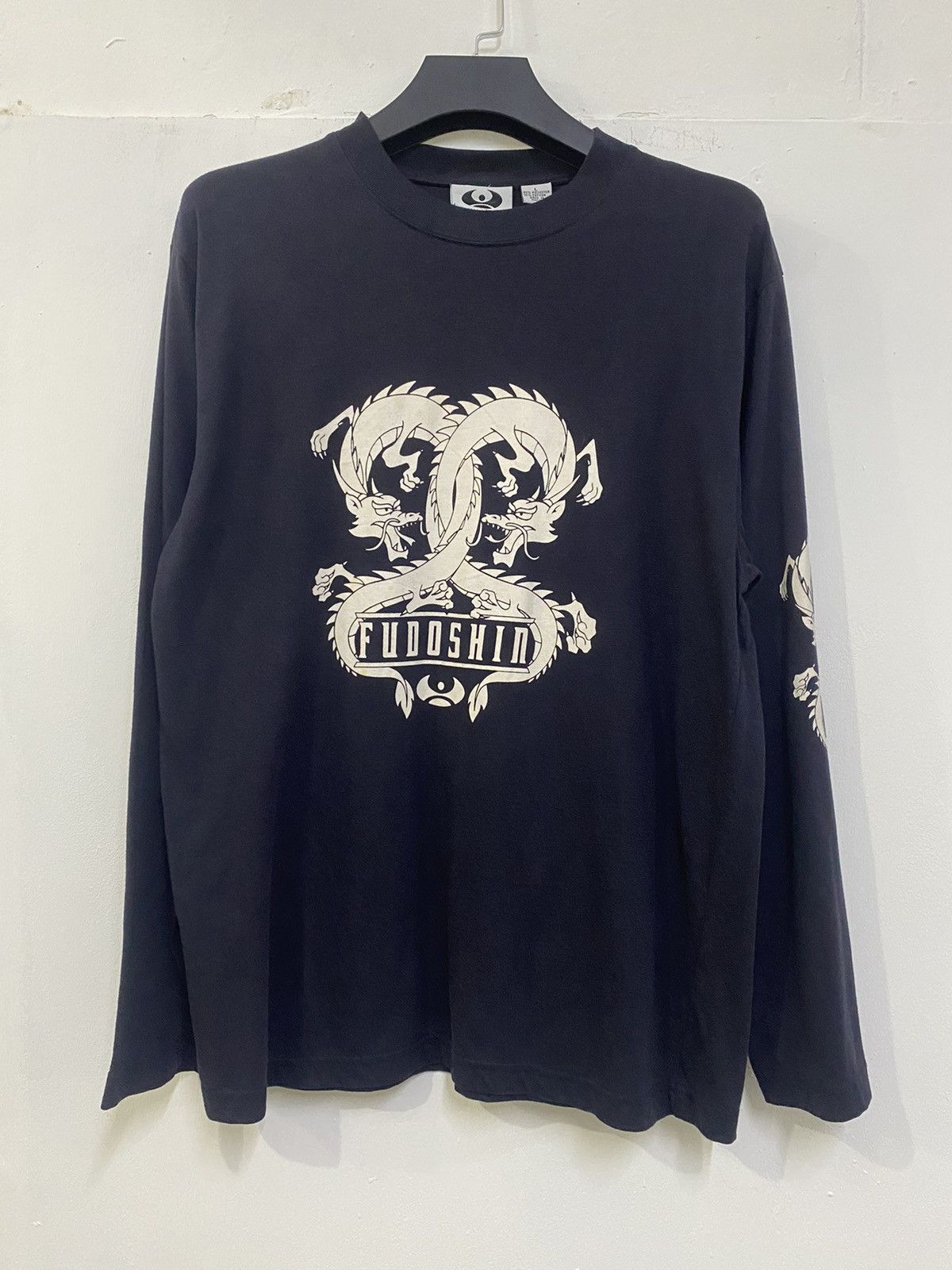 Japanese Brand 💥 FUDOSHIN ART DOUBLE DRAGON LONG SLEEVE Size US L / EU 52-54 / 3 - 1 Thumbnail