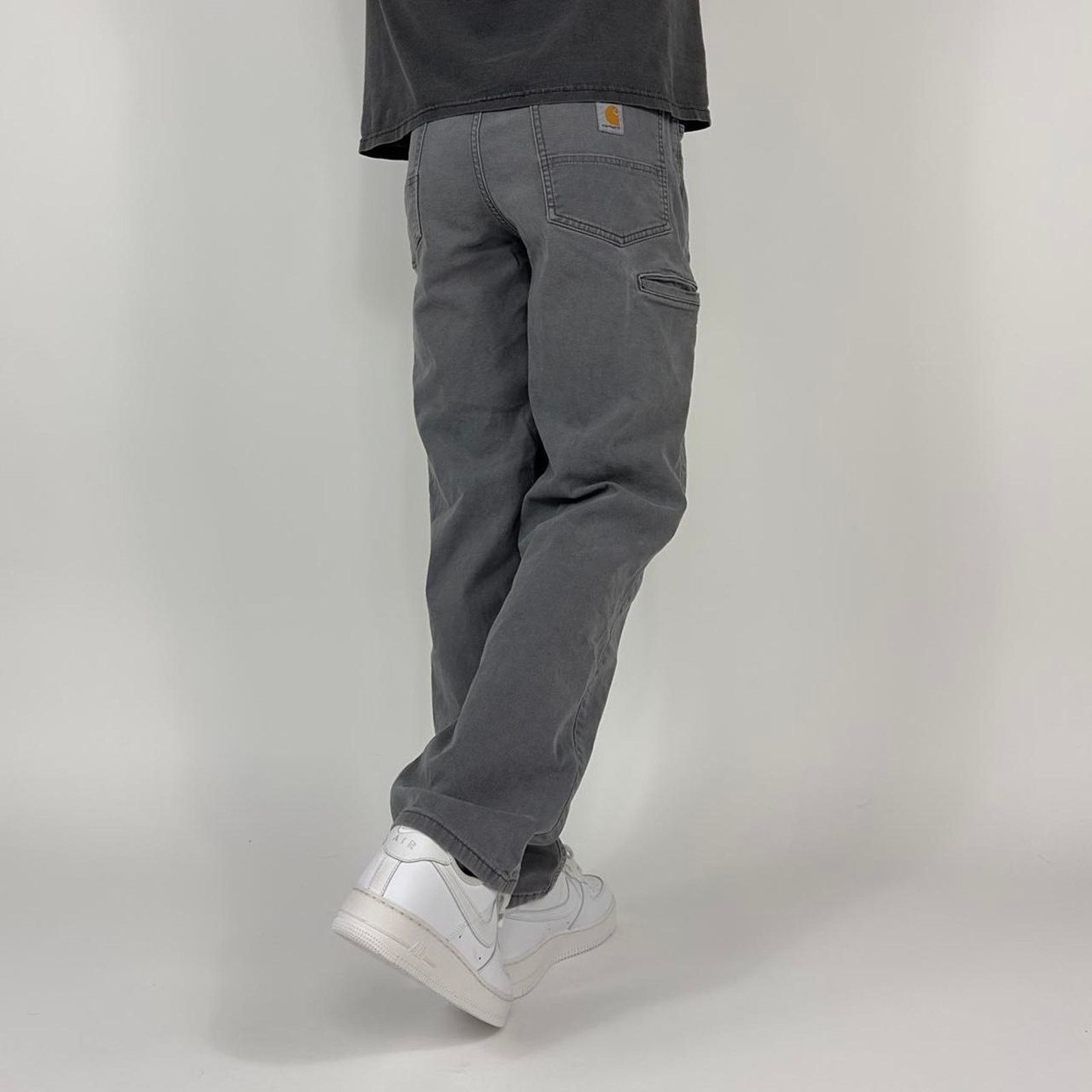 Carhartt Y2K Carhartt Utility Gray Carpenter Pants Size US 36 / EU 52 - 1 Thumbnail