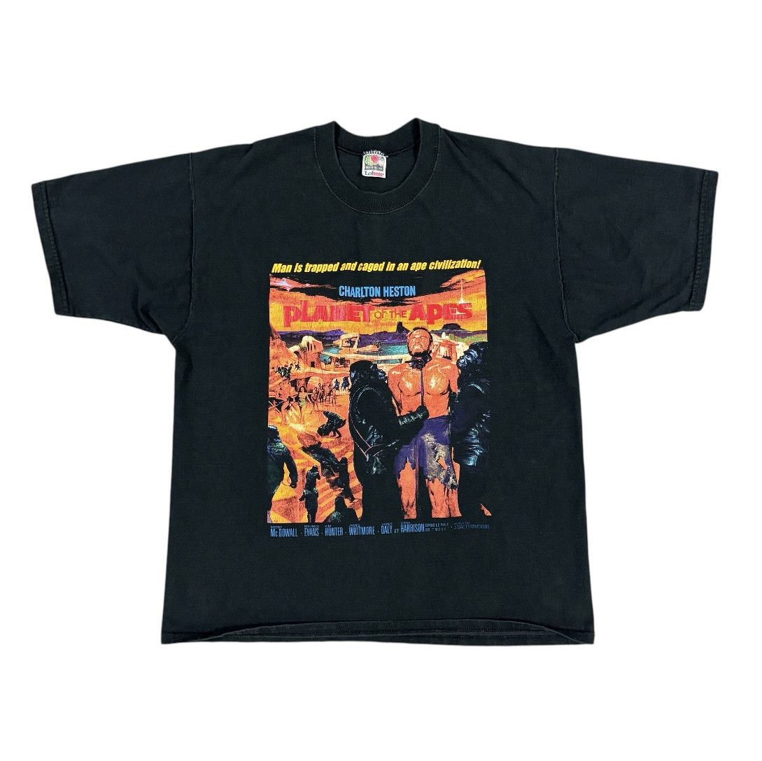 Vintage Vintage 90s Planet Of The Apes Tee Size US L / EU 52-54 / 3 - 1 Thumbnail