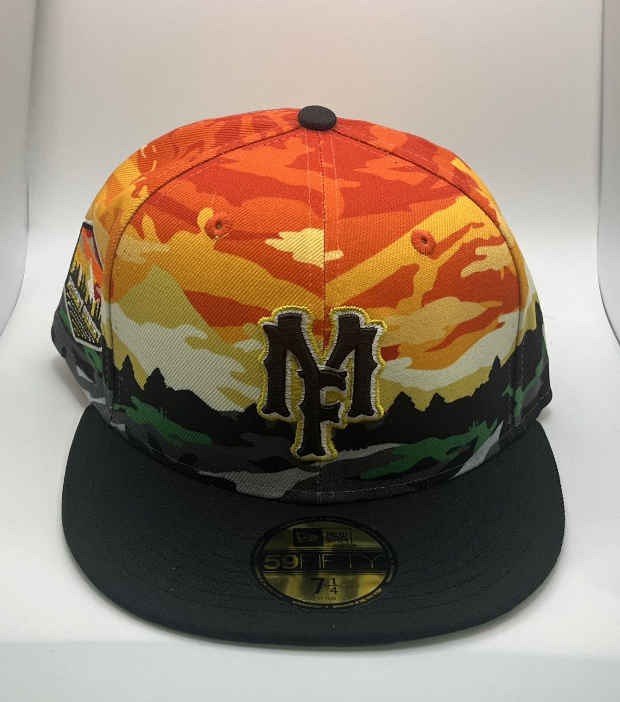 MyFitteds 7 1/4 Myfitteds MYFITTEDS X RUSSETSUNSET 001 LANDSCAPE CAMO Size ONE SIZE - 2 Thumbnail