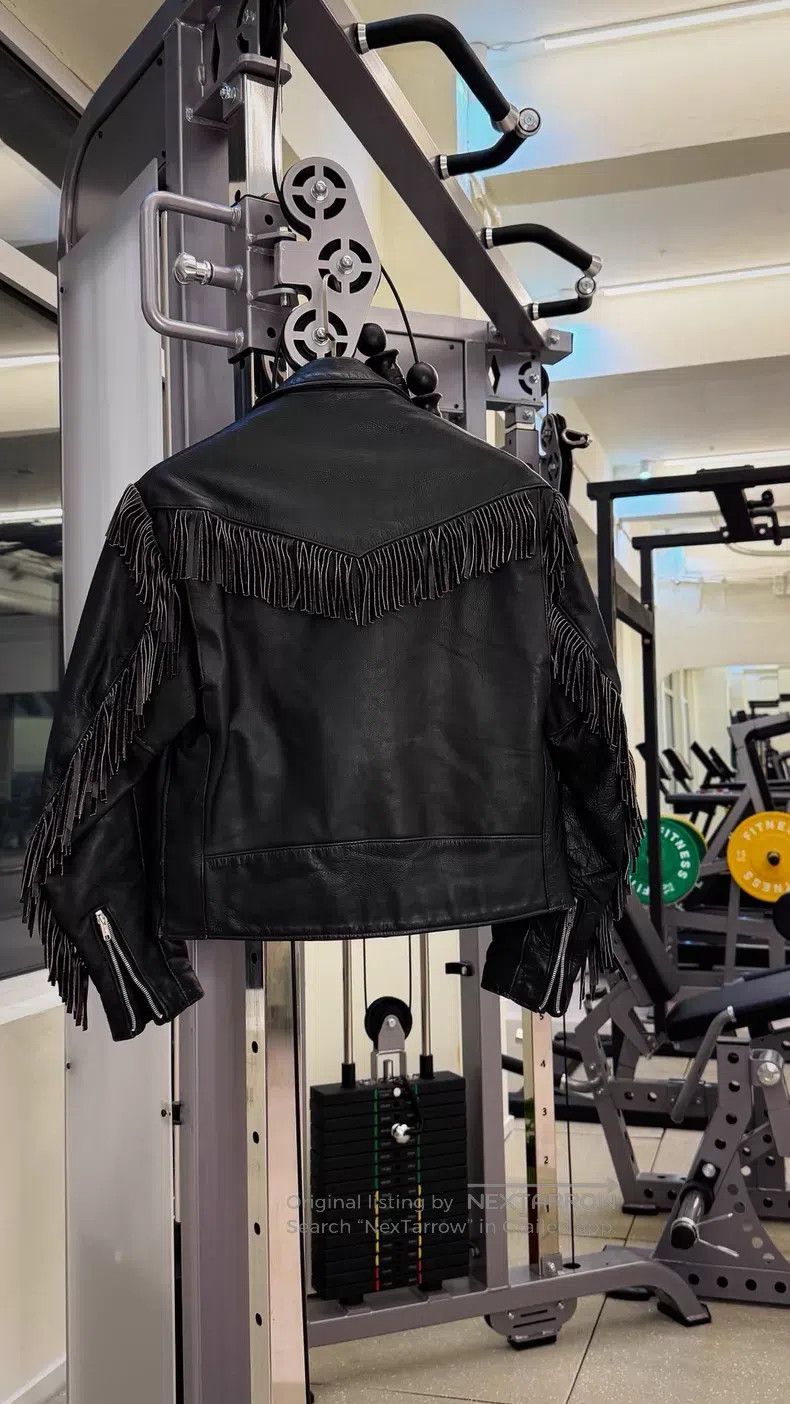 Schott Schott Fringe cable-stayed motorcycle leather jacket Size US L / EU 52-54 / 3 - 3 Thumbnail
