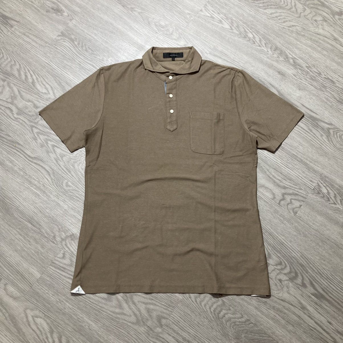 Japanese Brand 2000s Artisan Pocket Polo Tshirt Brown Designer Size US L / EU 52-54 / 3 - 1 Thumbnail