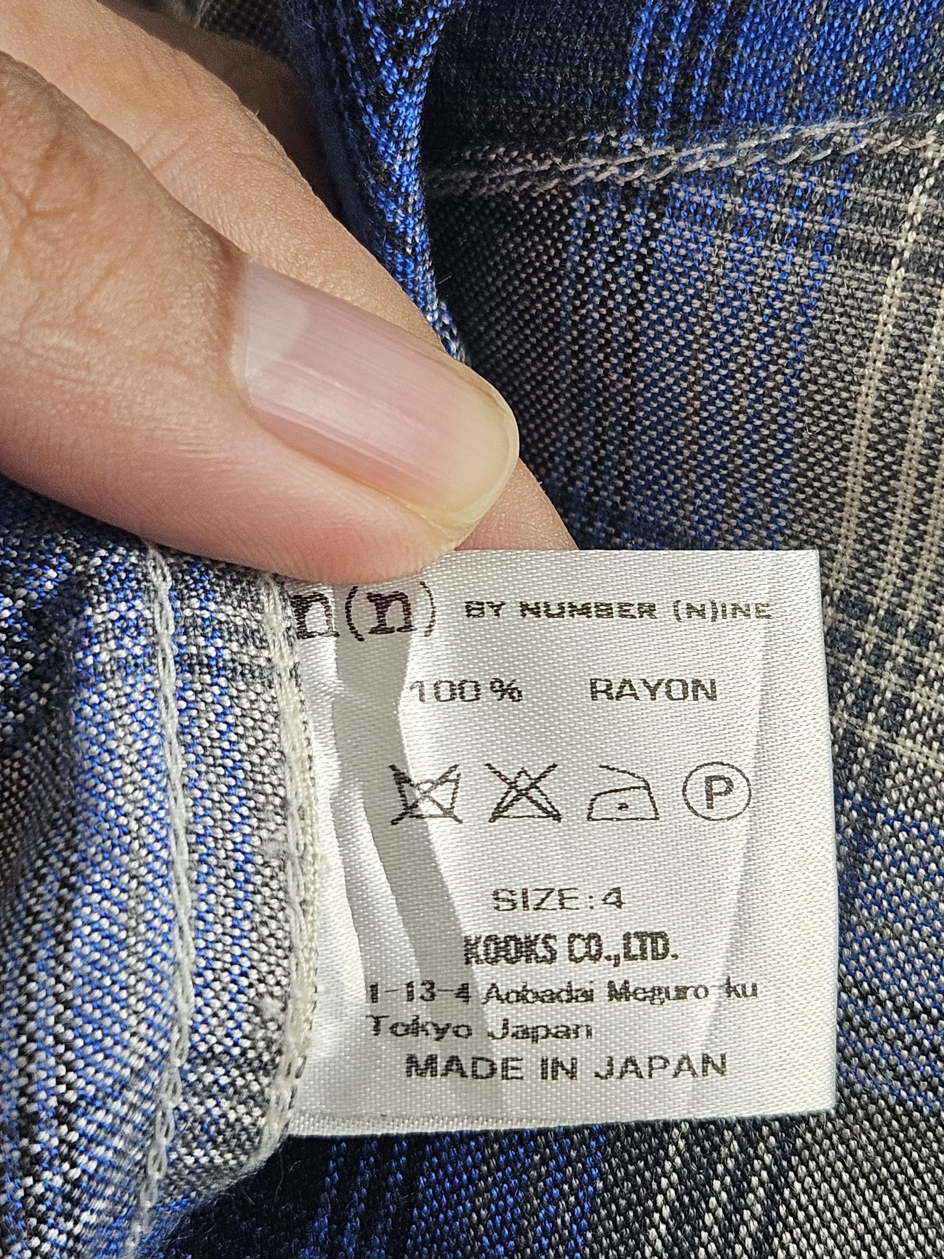 Number (N)ine Number Nine Rayon Check Shirt Size US M / EU 48-50 / 2 - 5 Thumbnail