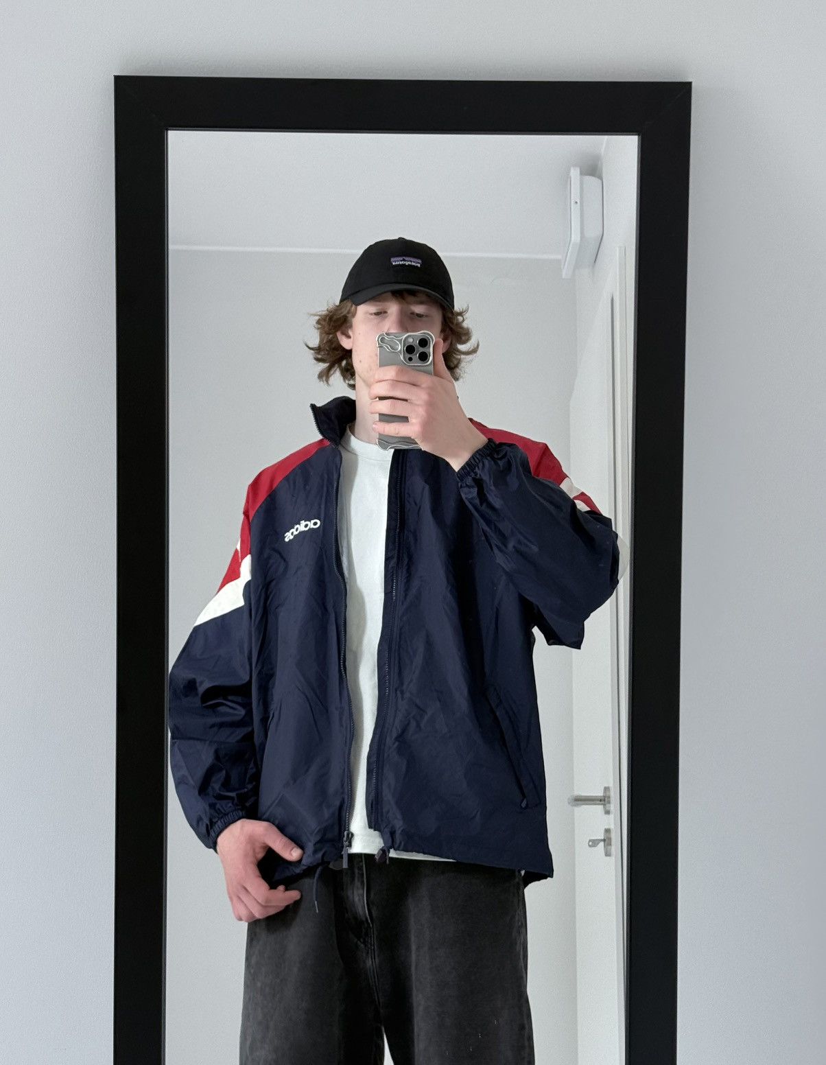Adidas Vintage Adidas 90s Y2K streetwear nylon windbreaker jacket Size US XL / EU 56 / 4 - 5 Thumbnail