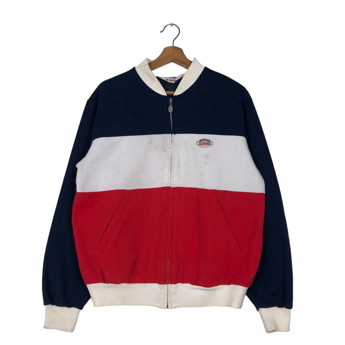 Japanese Brand 🔥Vintage Bomber Jacket Double Colour Munsingwear Slammer Size US M / EU 48-50 / 2 - 1 Thumbnail