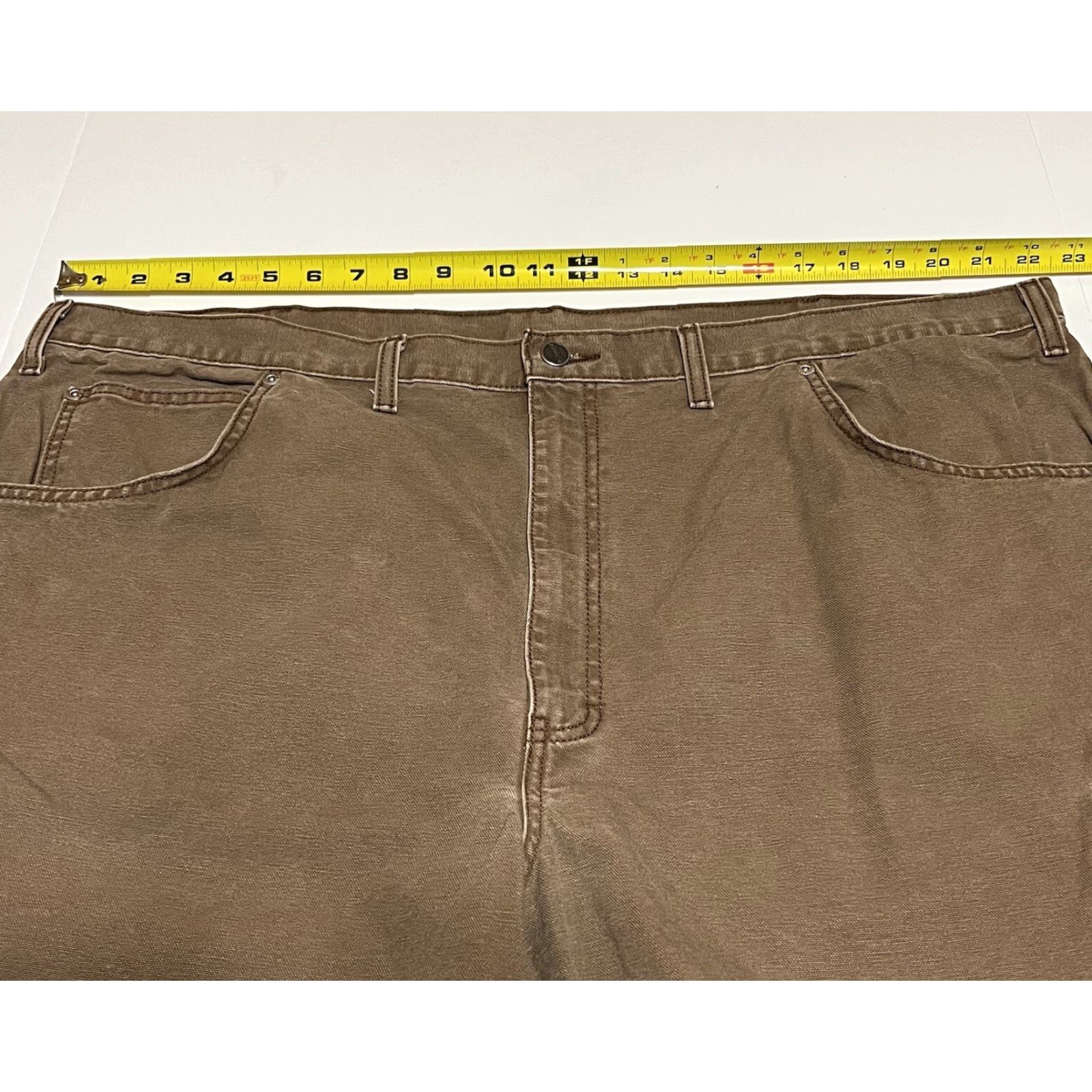 Dickies Dickies Mens Canvas Cargo Work Shorts 44x13 Brown Size US 44 / EU 60 - 3 Thumbnail