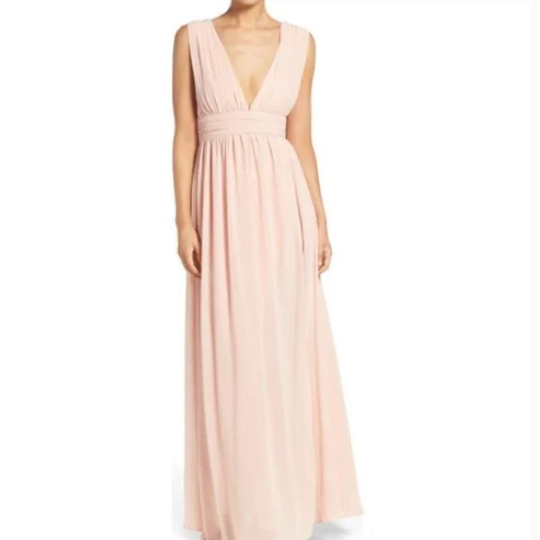 Other Lulu's Women Pink Heavenly Hues Blush Maxi Dress Size Small Size S / US 4 / IT 40 - 1 Thumbnail