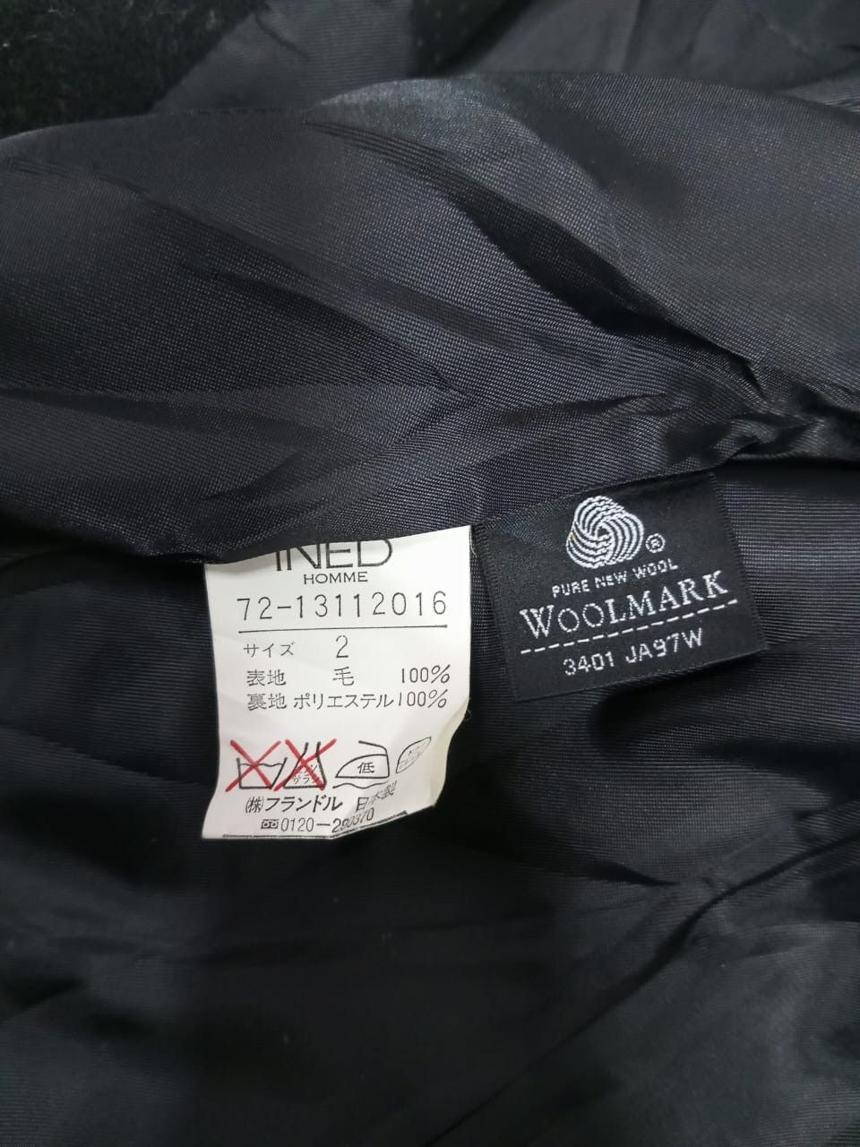 Yohji Yamamoto A04 Ined Homme by Yohji Yamamoto Double Collar Wool Jacket Size US M / EU 48-50 / 2 - 7 Thumbnail