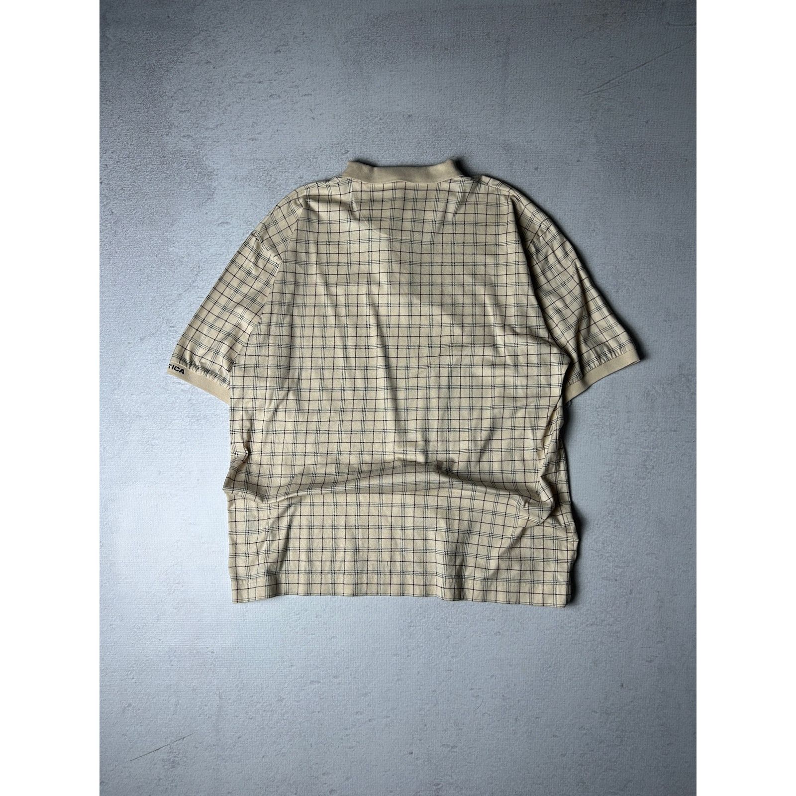 Nautica Vintage Nautica Beige Short-Sleeve Polo Shirt - Men's XL Size US XL / EU 56 / 4 - 2 Thumbnail