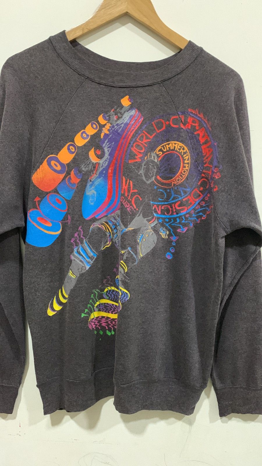 Other Vintage 80s Skateboard nyc slide sweatshirt Size US L / EU 52-54 / 3 - 2 Thumbnail
