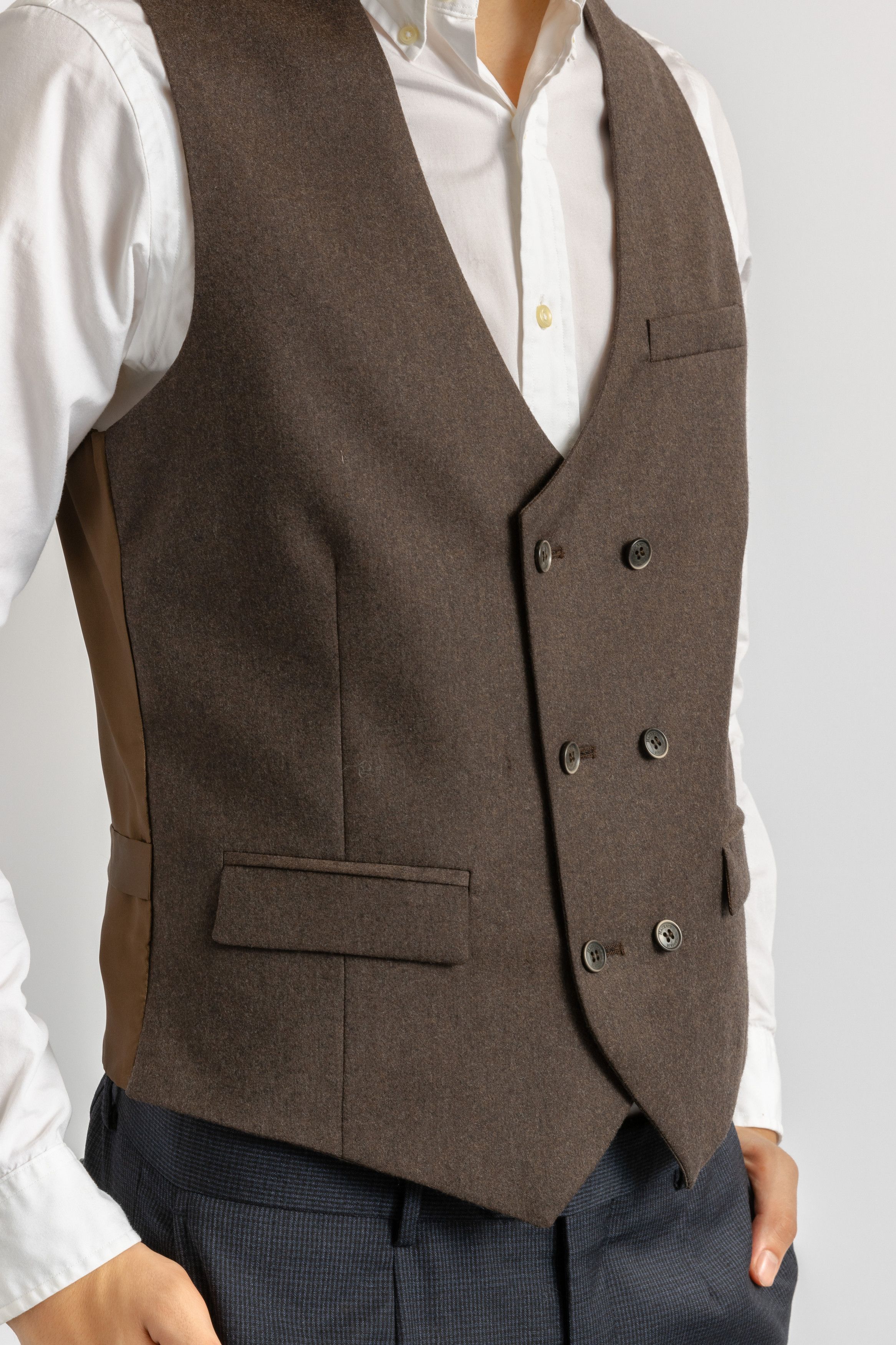 Hackett Hackett London 2 Piece Vest Blazer Suit 8720 Size 46R - 4 Thumbnail