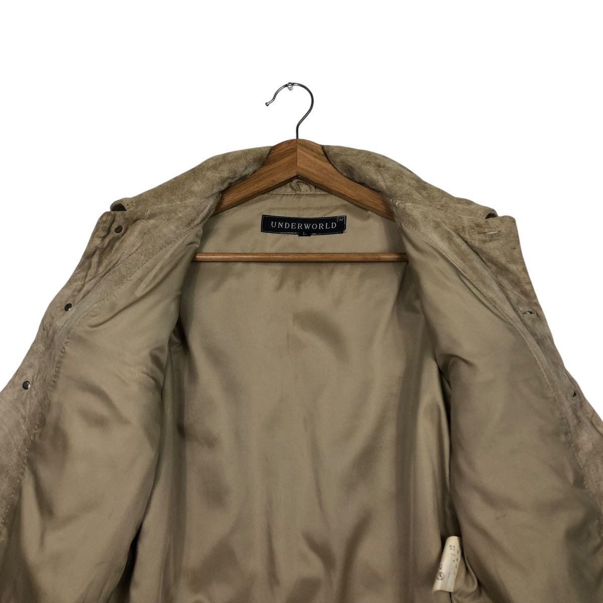 Japanese Brand VINTAGE GENUINE LEATHER BIKER JACKET UNDERWORLD ISSEYMIYAKE Size US L / EU 52-54 / 3 - 13 Thumbnail
