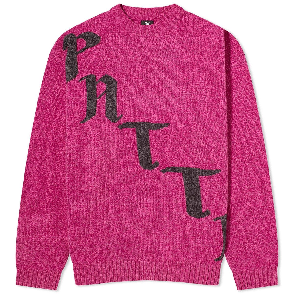 Patta o1mle0426 Patta Chenille Knitted Sweater in Pink Size US L / EU 52-54 / 3 - 2 Thumbnail