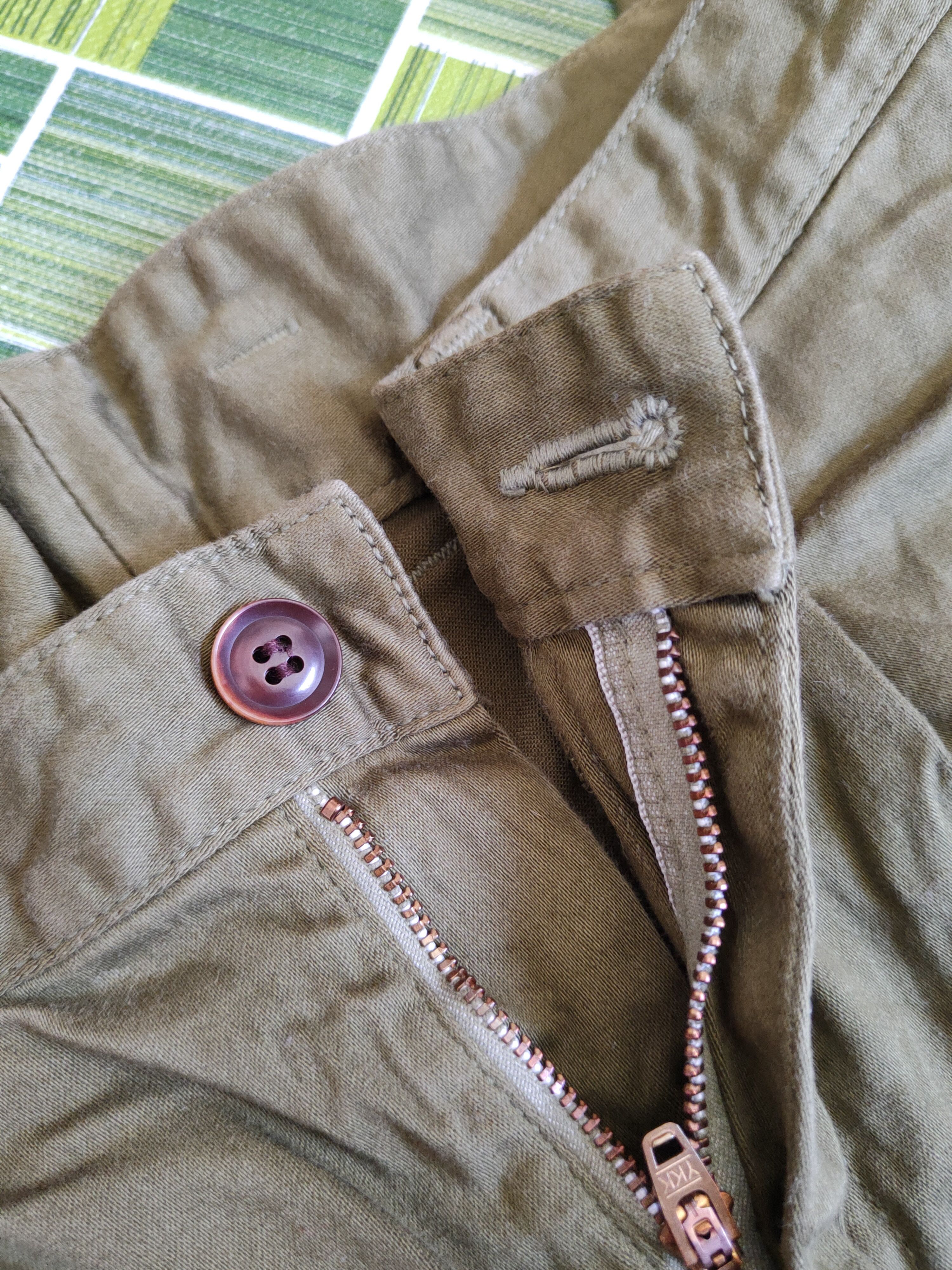 Japanese Brand Deep Blue Dark Olive Multipocket Casual Pants #S1736 Size US 29 - 12 Thumbnail