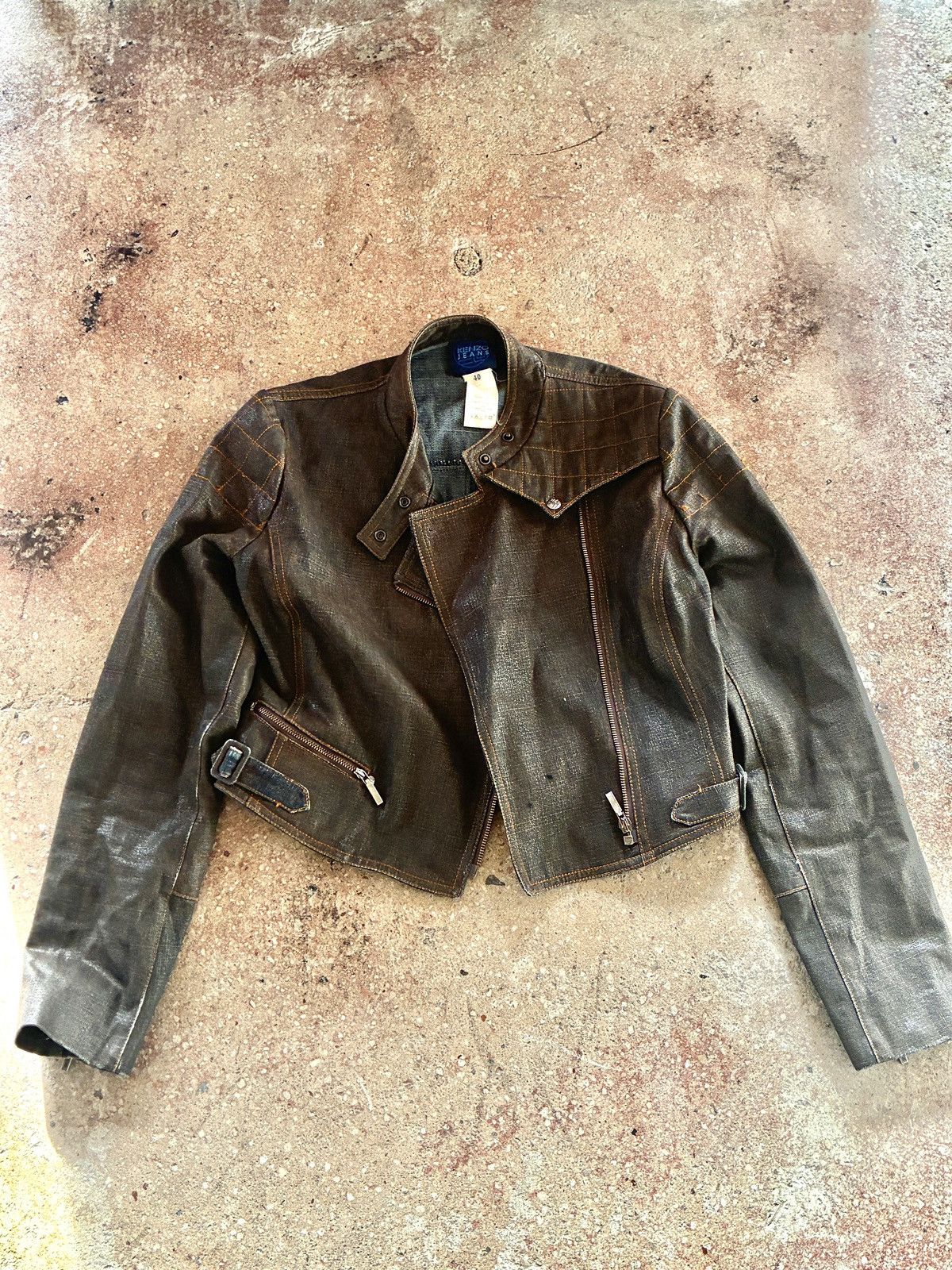 Kenzo Kenzo cropped denim jacket Size M / US 6-8 / IT 42-44 - 1 Thumbnail