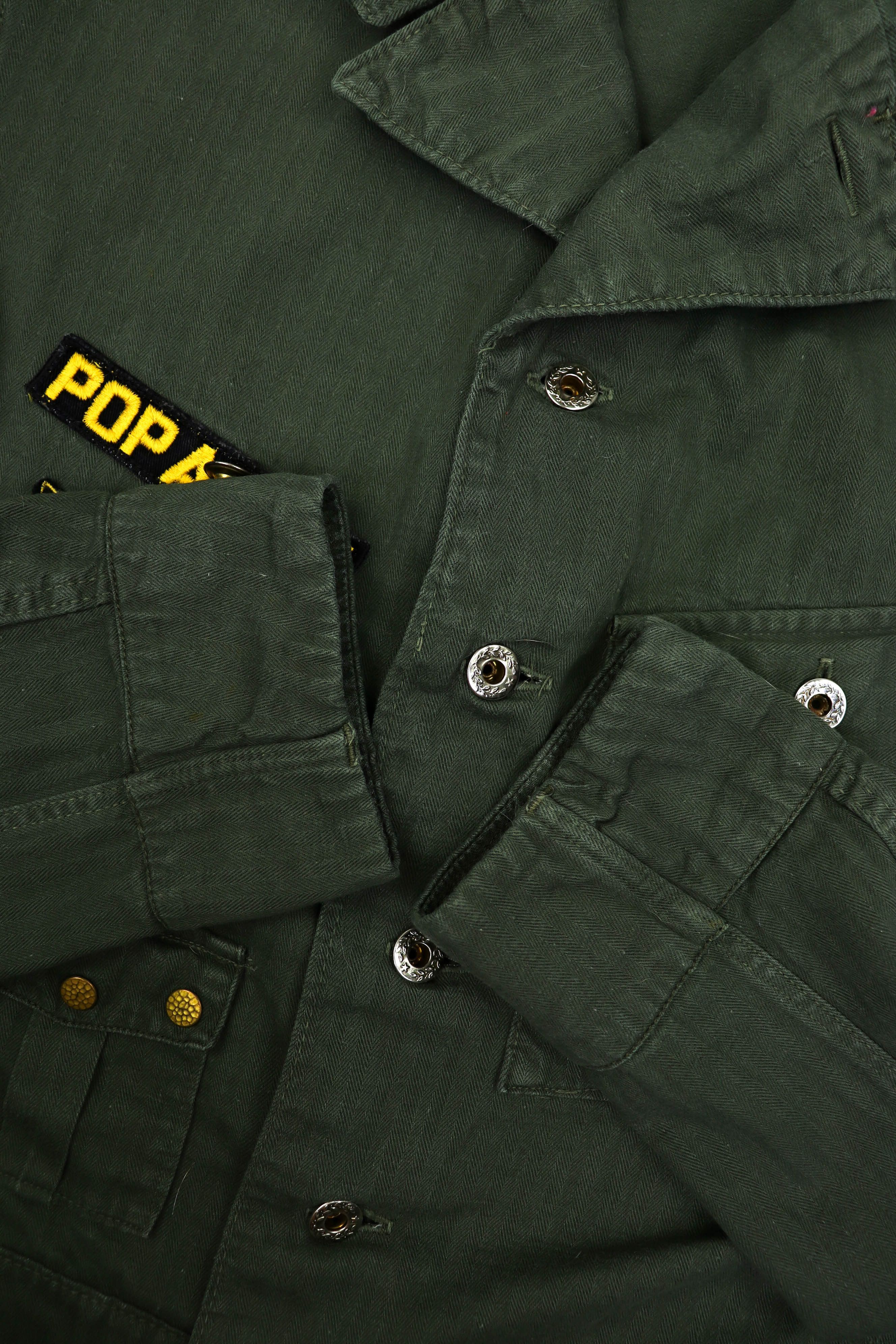 Vintage Pop Army Sergeant Halifax Island Canada Khaki Cropped Jacket Size US M / EU 48-50 / 2 - 10 Thumbnail