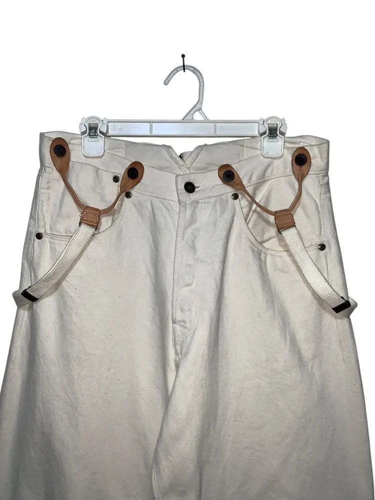 Japanese Brand Vtg RNA INC japan suspenders baggy jeans white Size US 32 / EU 48 - 2 Thumbnail