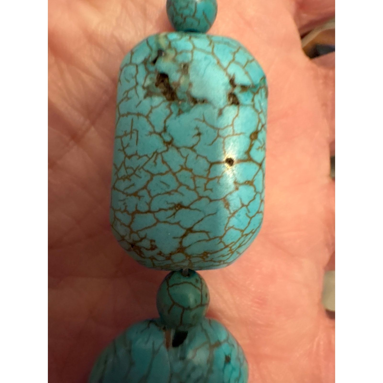Other Dyed Howlite Turquoise Look 16” Statement Necklace Size ONE SIZE - 10 Thumbnail