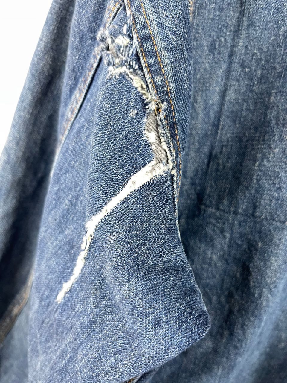 Designer × Japanese Brand × Kenzo Kenzo Jeans Distressed Denim Jacket Size US L / EU 52-54 / 3 - 17 Thumbnail