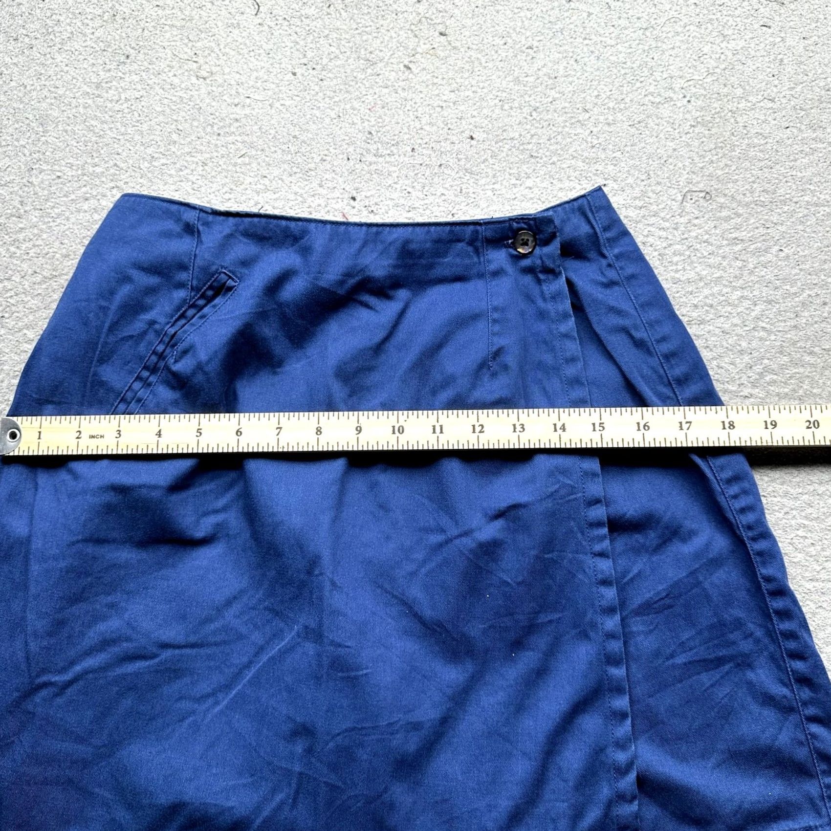 Nike VINTAGE Nike Golf Blue Skort Shorts Womens M 27x6.5 Twill Cotton Polyester Pockets 90s 80s Shout Swoosh Women Size 32" / US 10 / IT 46 - 5 Thumbnail