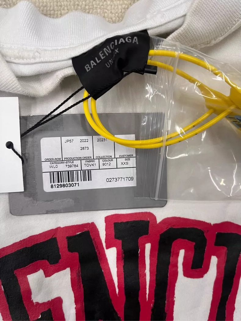 Balenciaga Balenciaga Short Sleeve TShirt with Logo-2505 Size US XXS / EU 40 - 2 Thumbnail