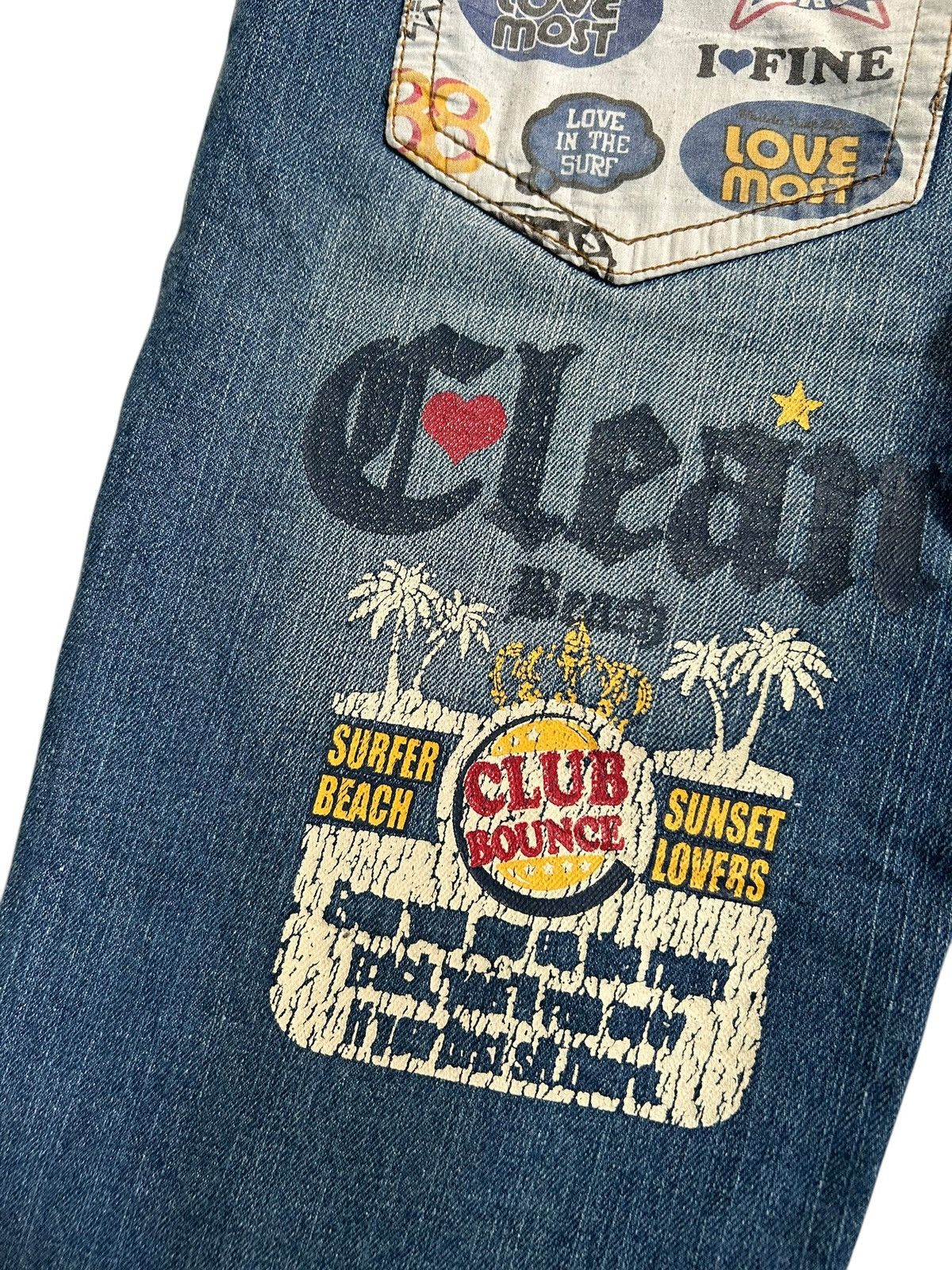 Japanese Brand × Kapital × Vintage SURF AND LOVE Vintage Design Denim Jeans Size US 32 / EU 48 - 5 Thumbnail