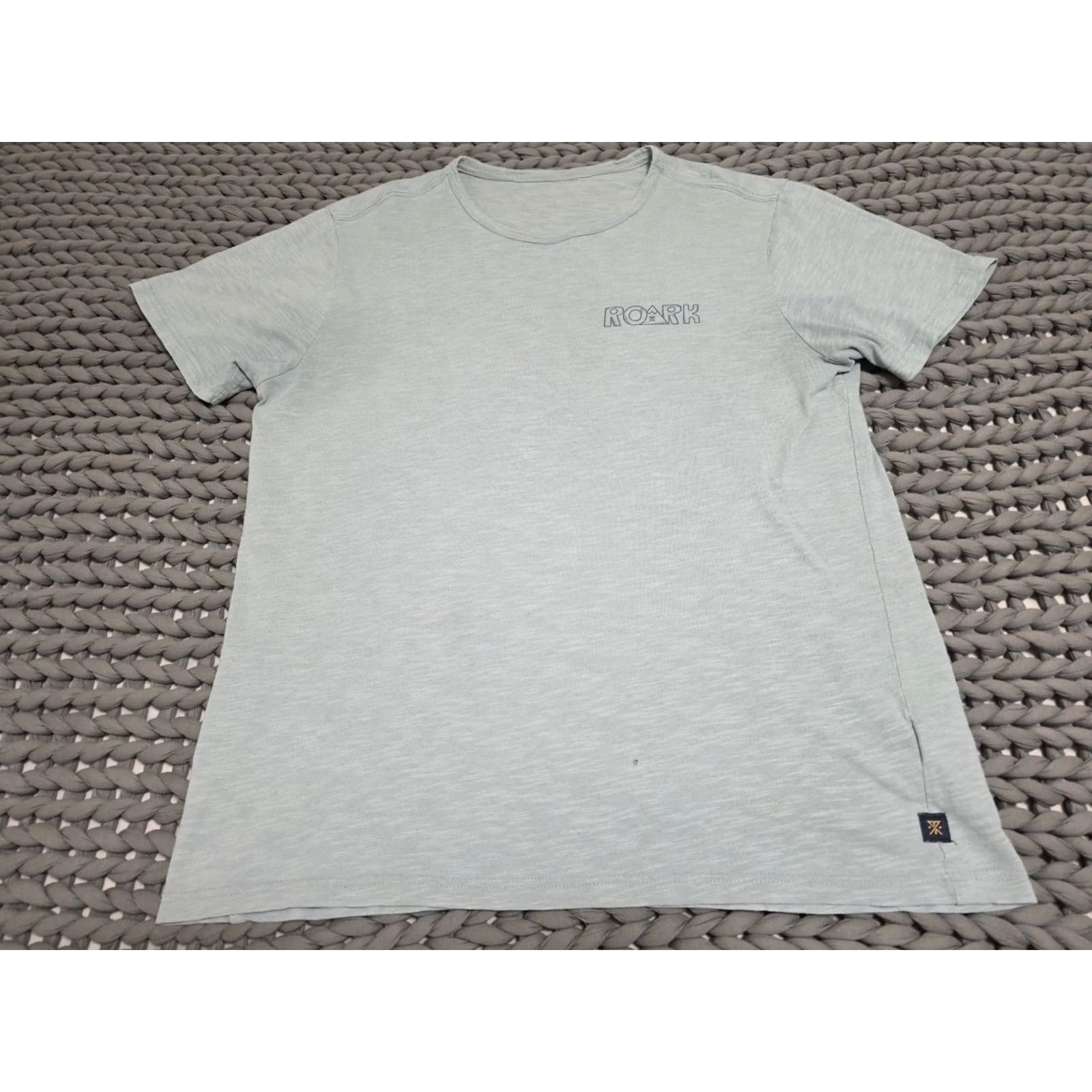 Roark Roark T-Shirt Blue Organic Cotton Peace Mountain Hiker XL Mens Short Sleeve Crew Neck Graphic Print All Seasons Vintage: No Size US XL / EU 56 / 4 - 3 Thumbnail