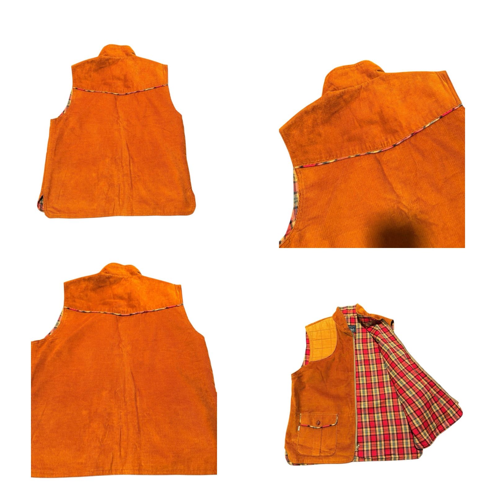 Levi's VINTAGE Levi's Shooting Vest Corduroy Lined Hunting 70s 80s White Tab Men L Brown Shotgun Style Military Jacket Size US L / EU 52-54 / 3 - 8 Thumbnail