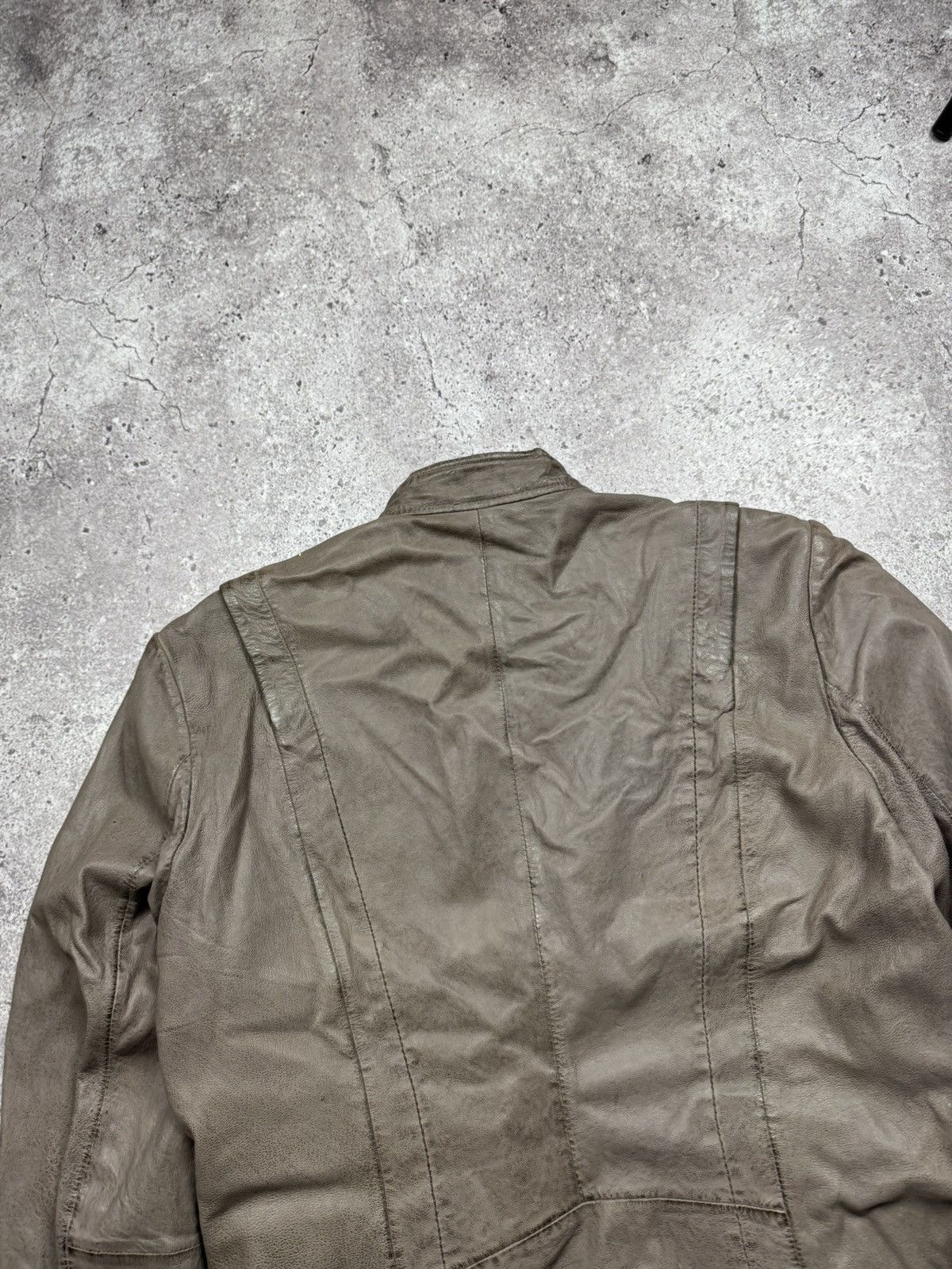 Japanese Brand Vintage Brown Leather Jacket Acne Carol Christian Poell styl Size US S / EU 44-46 / 1 - 8 Thumbnail