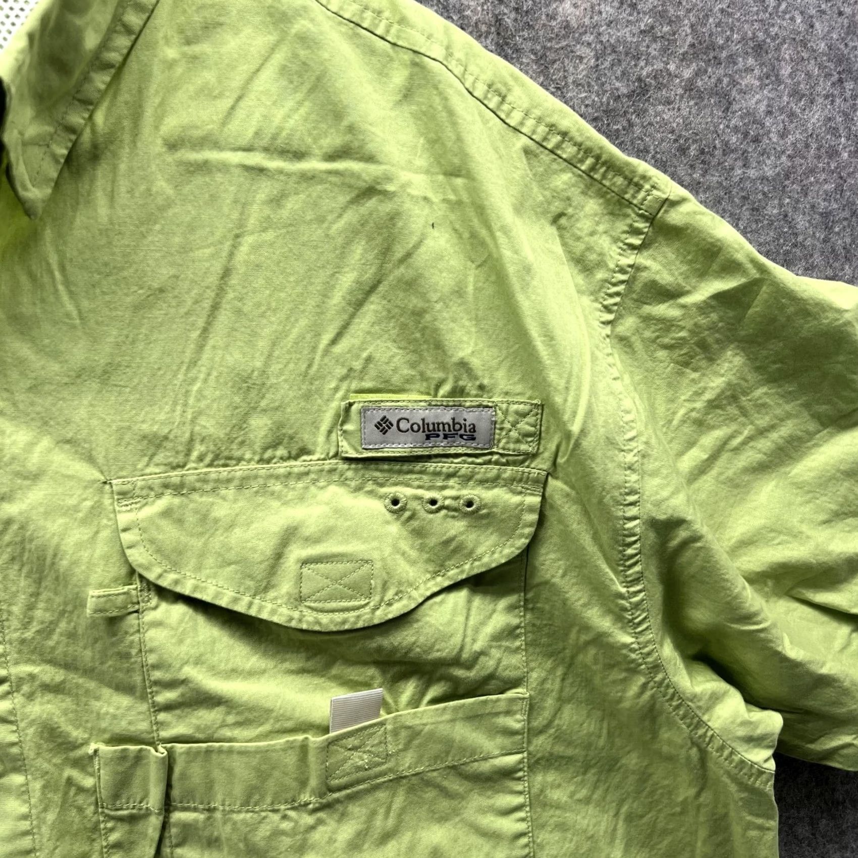Vintage VINTAGE Columbia Shirt Men Large Green Casual Button Down Short Sleeve Vented Fishing Size US L / EU 52-54 / 3 - 4 Thumbnail