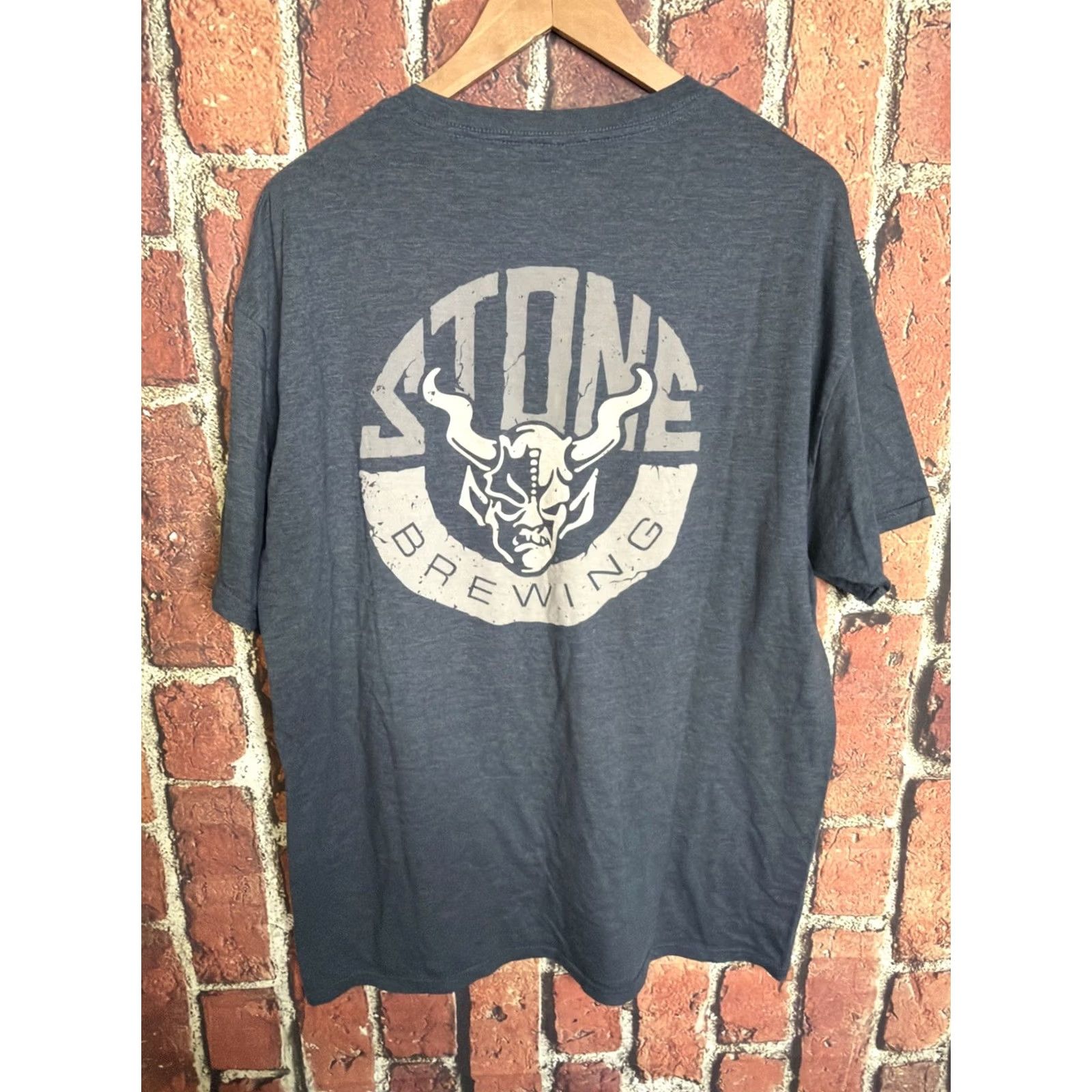 Vintage Stone Brewing T-Shirt Men’s Blue Crewneck Short Sleeve XL Size US XL / EU 56 / 4 - 3 Thumbnail