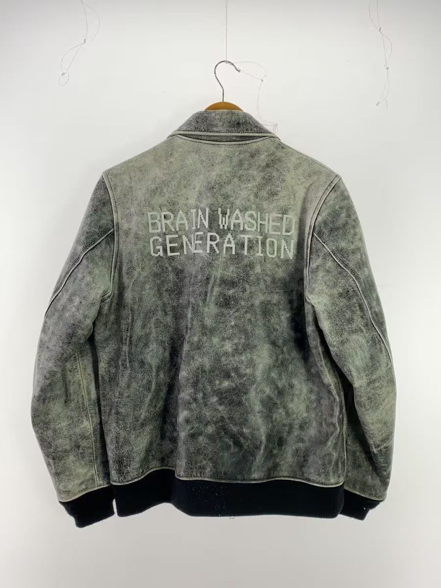 Undercover AW17 "BRAIN WASHED GENERATION" Aged Leather Jacket Size US M / EU 48-50 / 2 - 2 Thumbnail