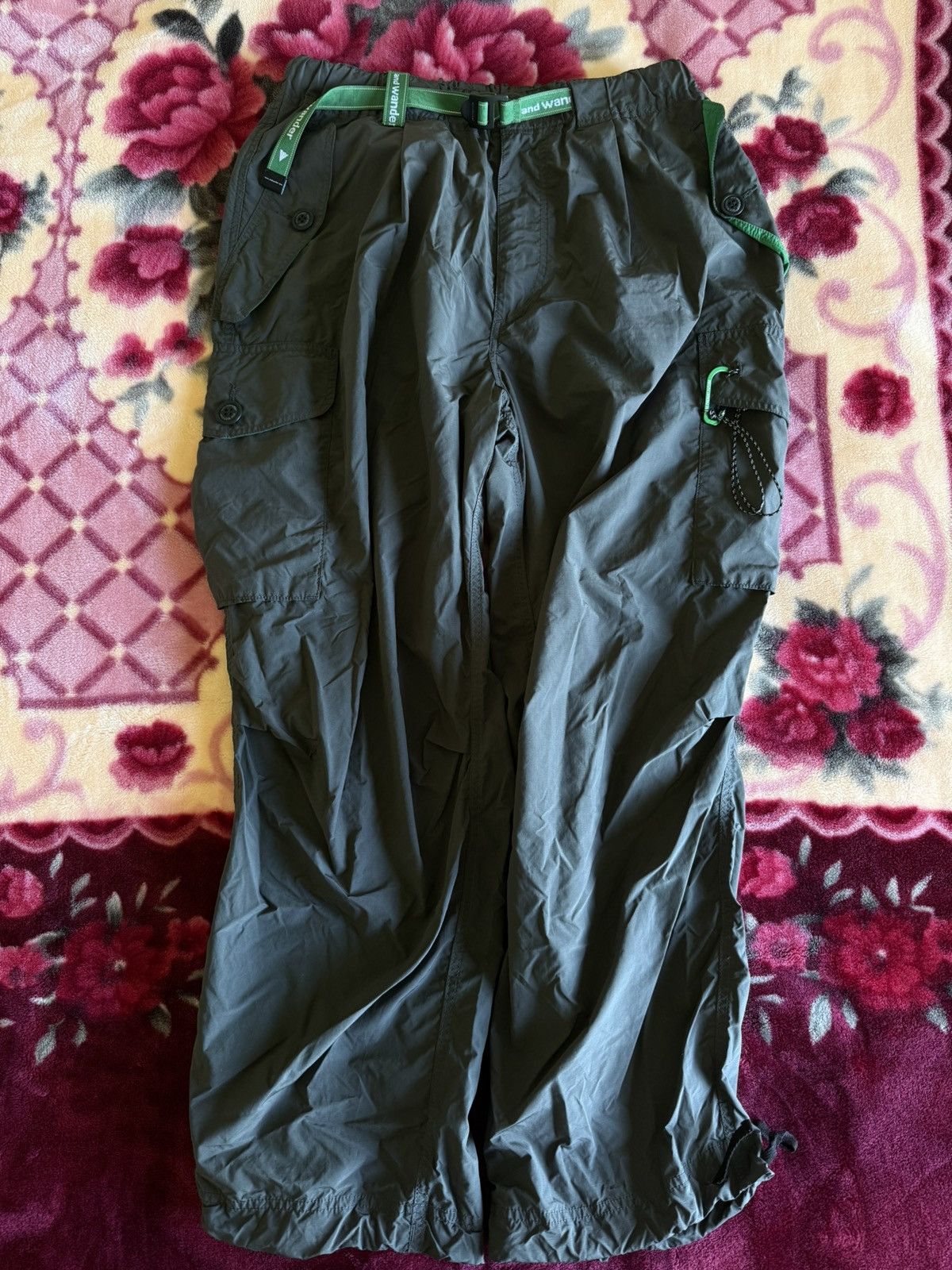 And Wander × HIDDEN Hidden x And Wander Oversized Cargo Pants “Charcoal” Size L Size US 34 / EU 50 - 1 Thumbnail