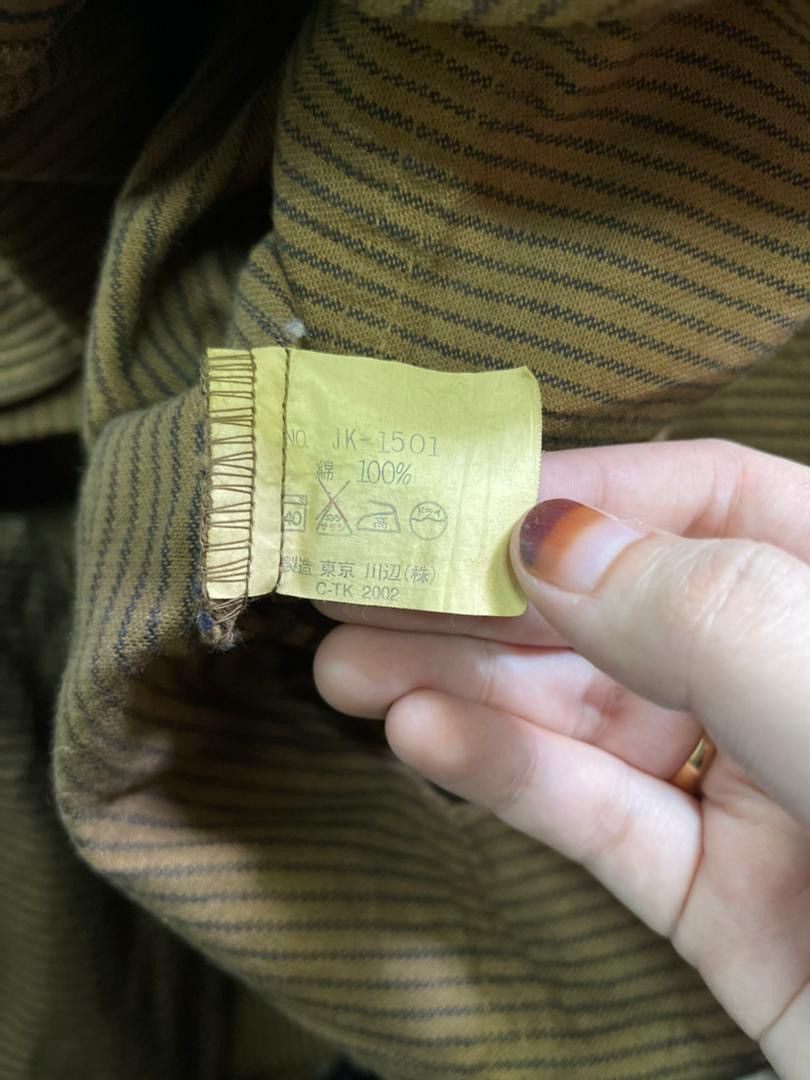 Japanese Brand Junko Koshino Artist Life Striped Workwear Overshirt Jacket Size US L / EU 52-54 / 3 - 4 Thumbnail