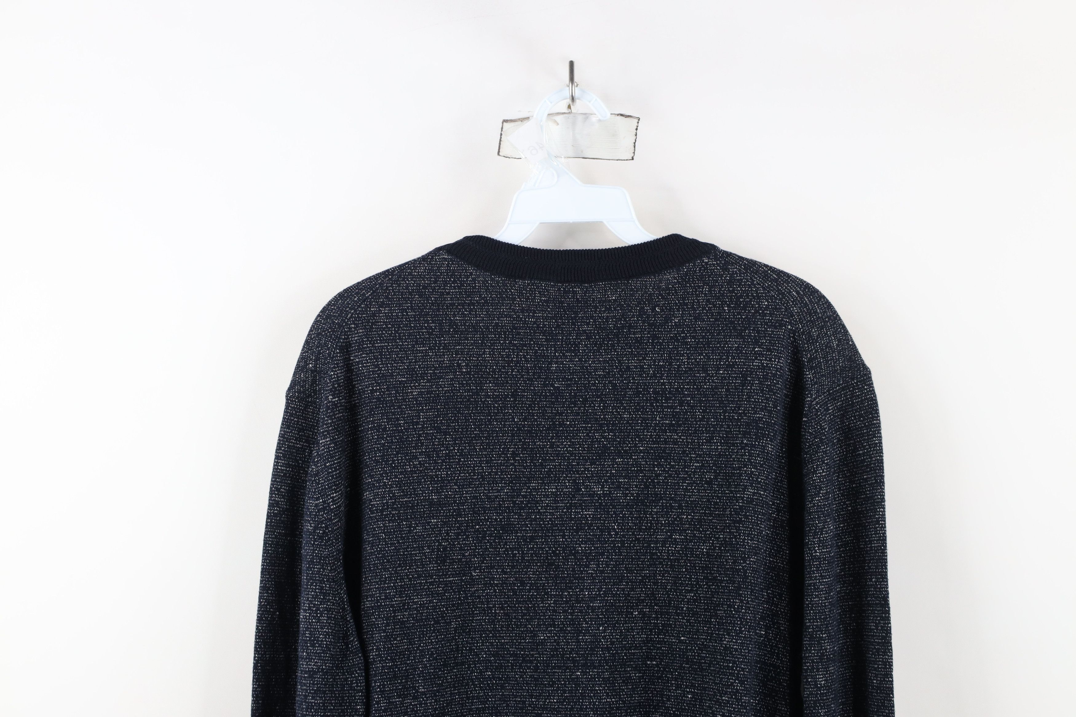 Hugo Boss × Vintage Hugo Boss Fit Cotton Linen Blend Knit Crewneck Sweater Blue Size US L / EU 52-54 / 3 - 10 Thumbnail