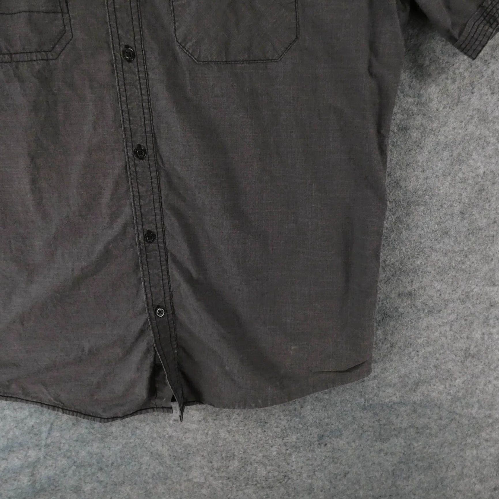 Ecko Unltd. Ecko Unltd Shirt Mens Gray Extra Large Short Sleeve Button Up w Logo Size US XL / EU 56 / 4 - 5 Thumbnail