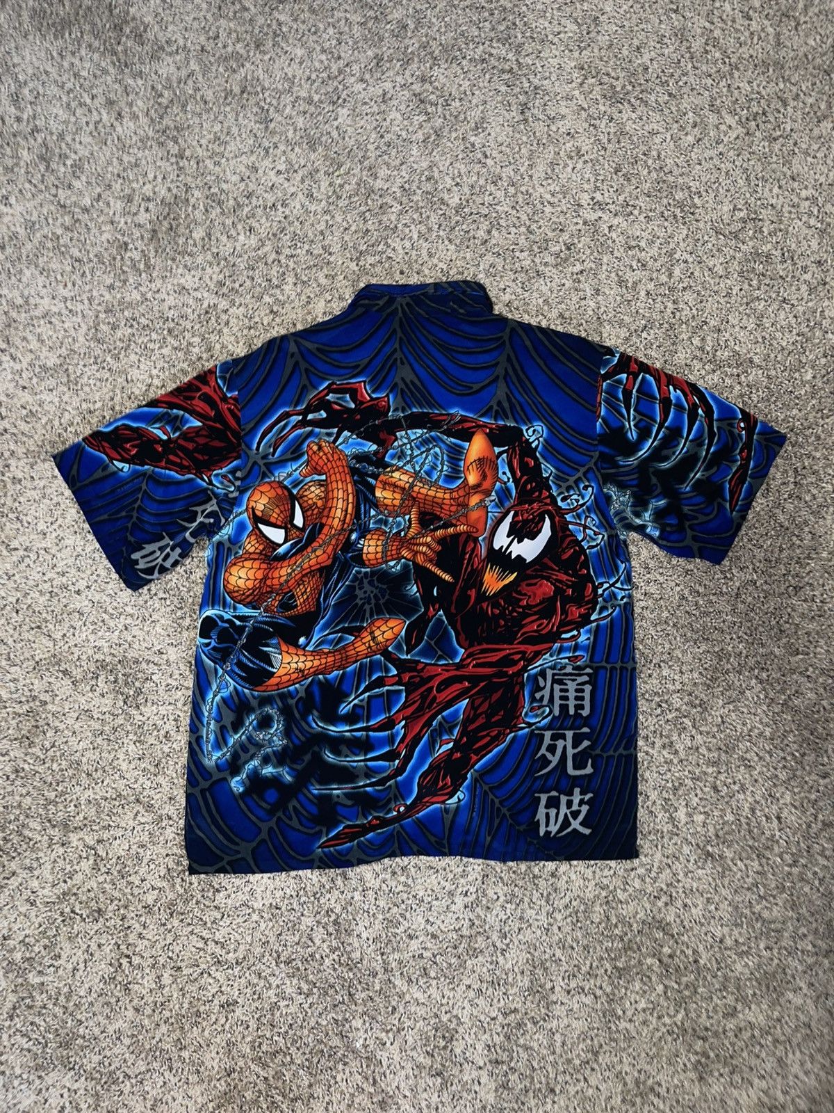 Vintage Spiderman x Venom Button Up Size US XXL / EU 58 / 5 - 2 Thumbnail
