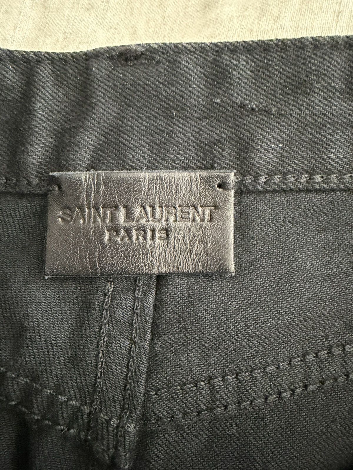 Saint Laurent Paris NWOT $710 2017 D14 Black Slim Denim Size US 32 / EU 48 - 5 Thumbnail