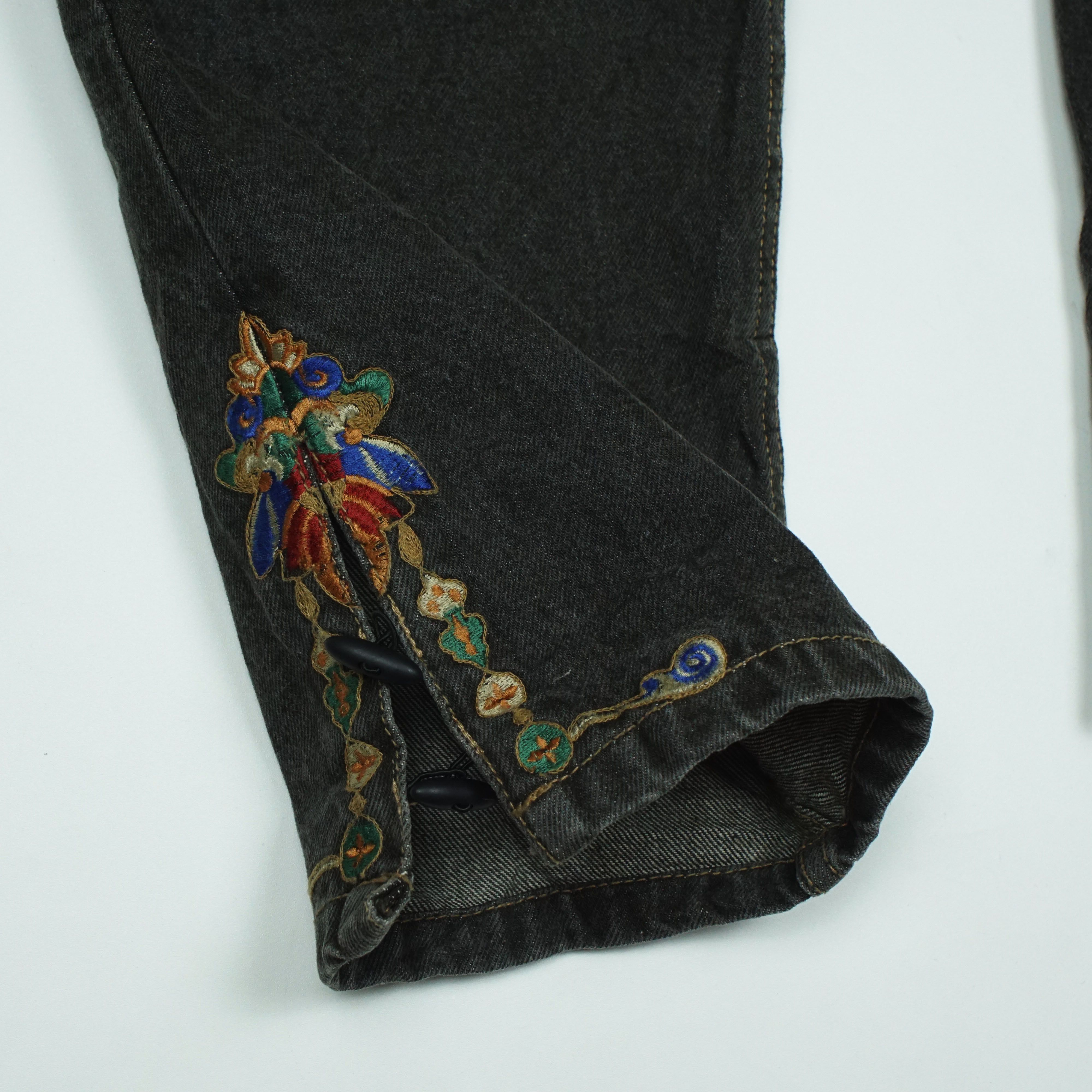 Yoshiyuki Konishi Ficce Uomo by Yoshiyuki Konishi Embroidered Pants Size US 31 - 5 Thumbnail