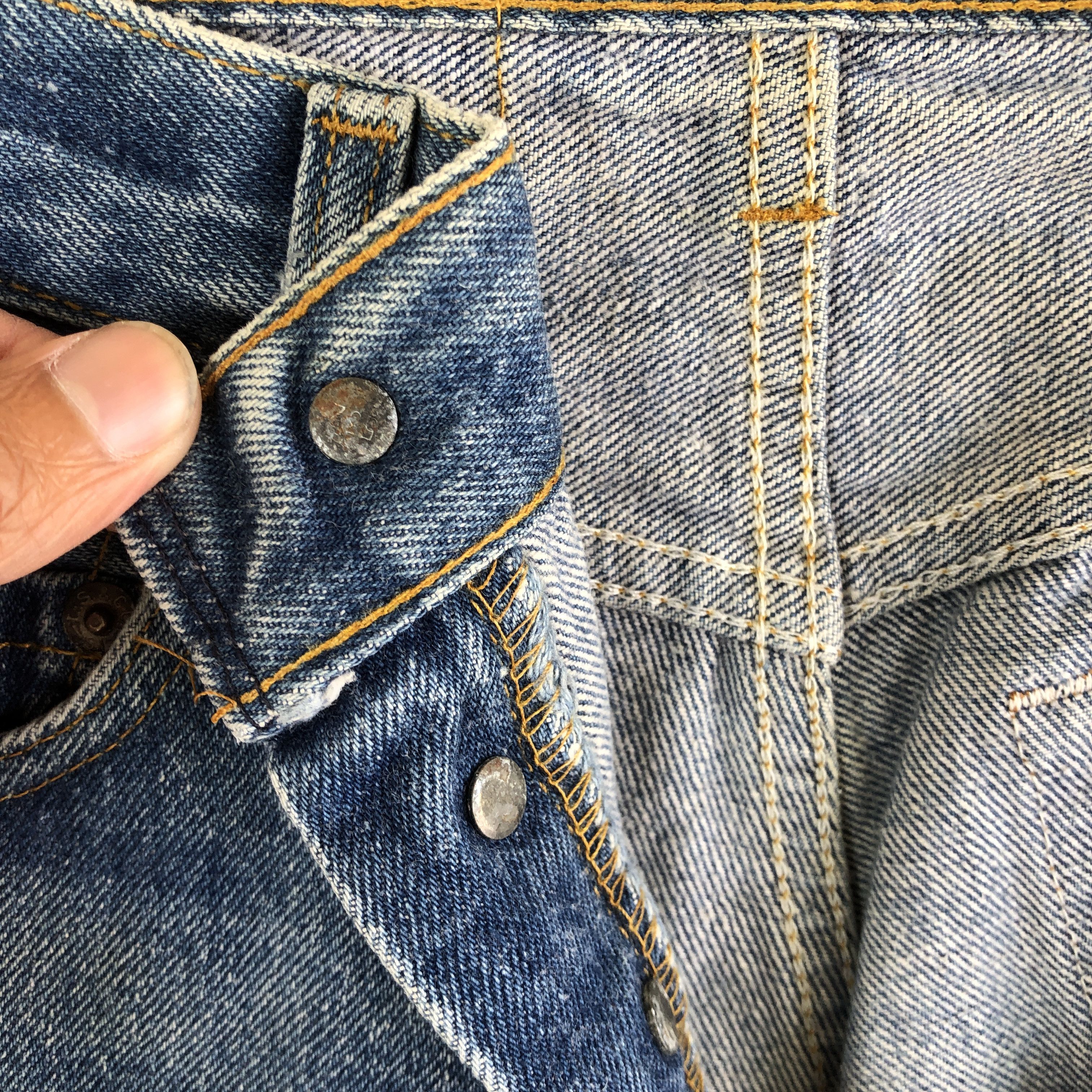 Levi's Vintage 70s Levis 501 Distressed Jeans Levis Denim Pants Size 28" / US 6 / IT 42 - 7 Thumbnail