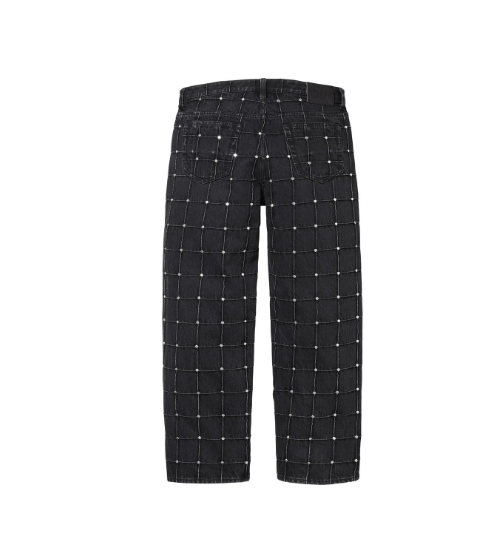 Supreme Supreme Studded Seam Loose Fit Jean Black Size 32 SS25 Size US 32 / EU 48 - 3 Thumbnail