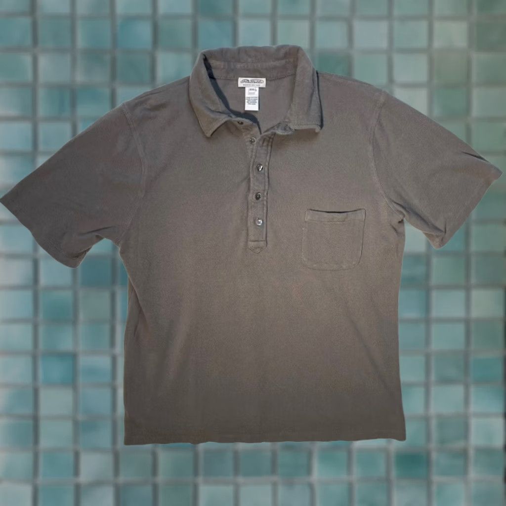 Vintage Barneys New York Shirt Polo Mens 2XL Gray Henley 100% Cotton Designer Casual Short Sleeve Golf Theme Mens Size US XXL / EU 58 / 5 - 1 Thumbnail